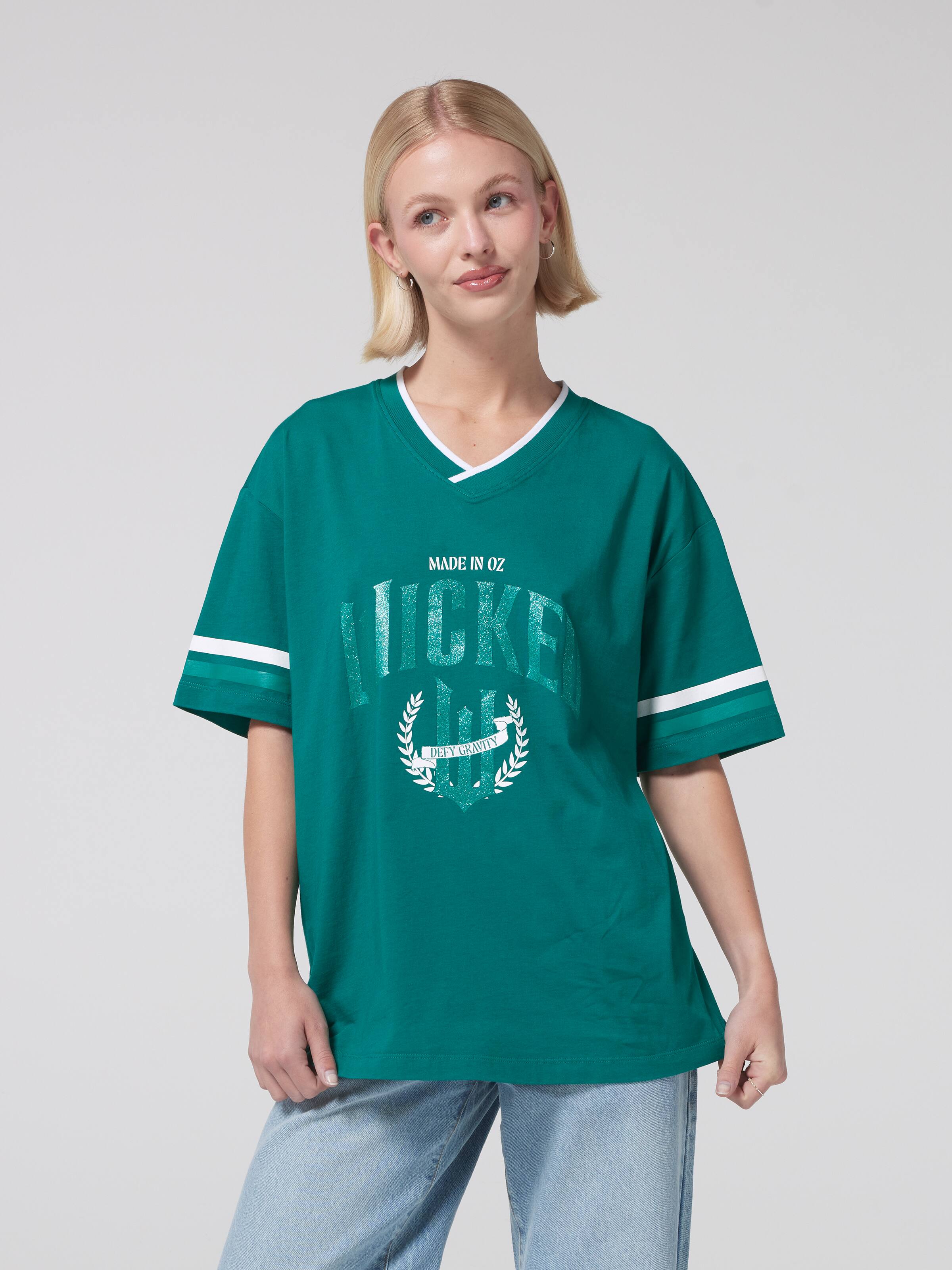 Wicked Elphaba Oversized V Neck Tee