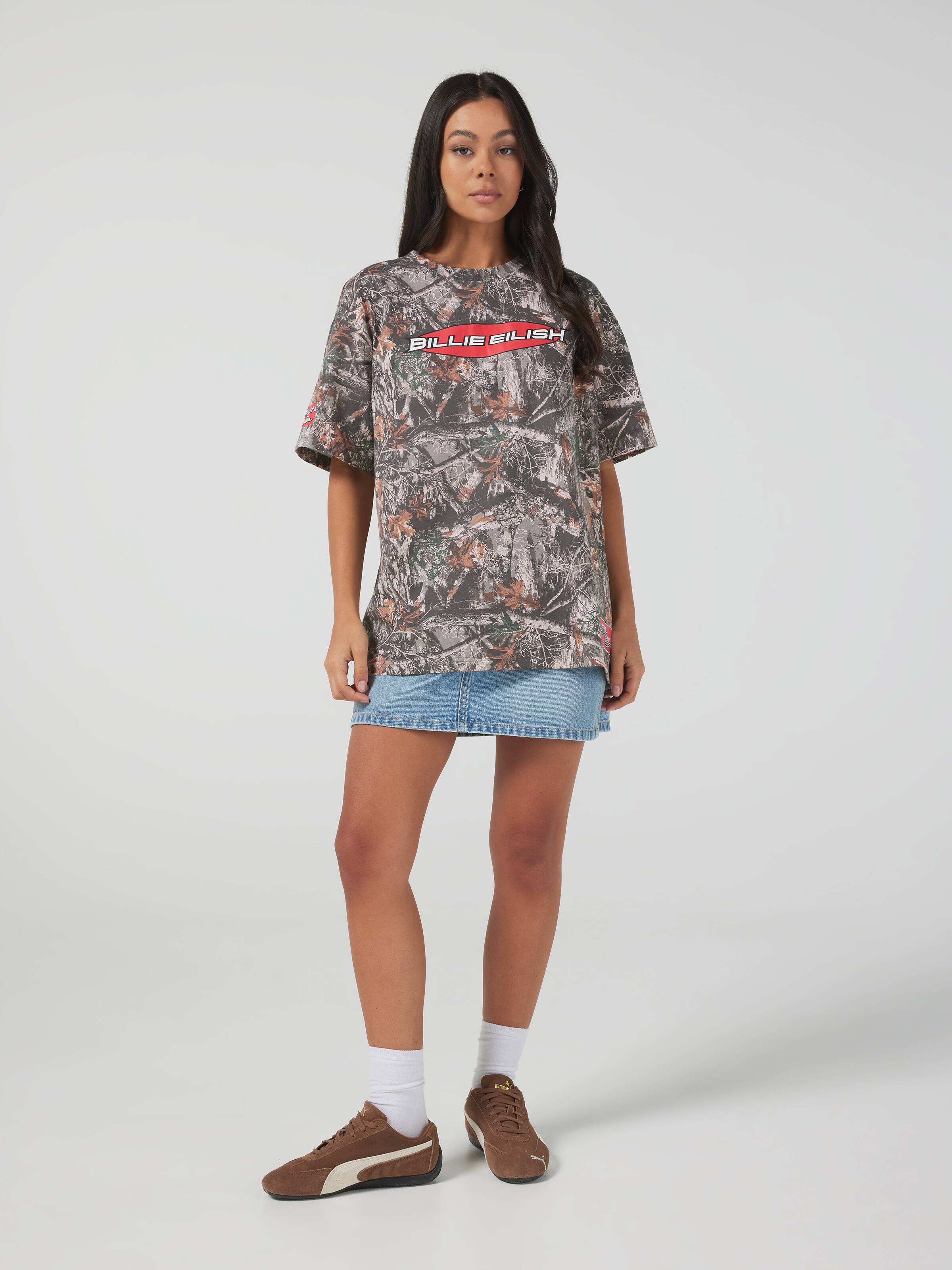 Music Billie Camo Oversized Tee