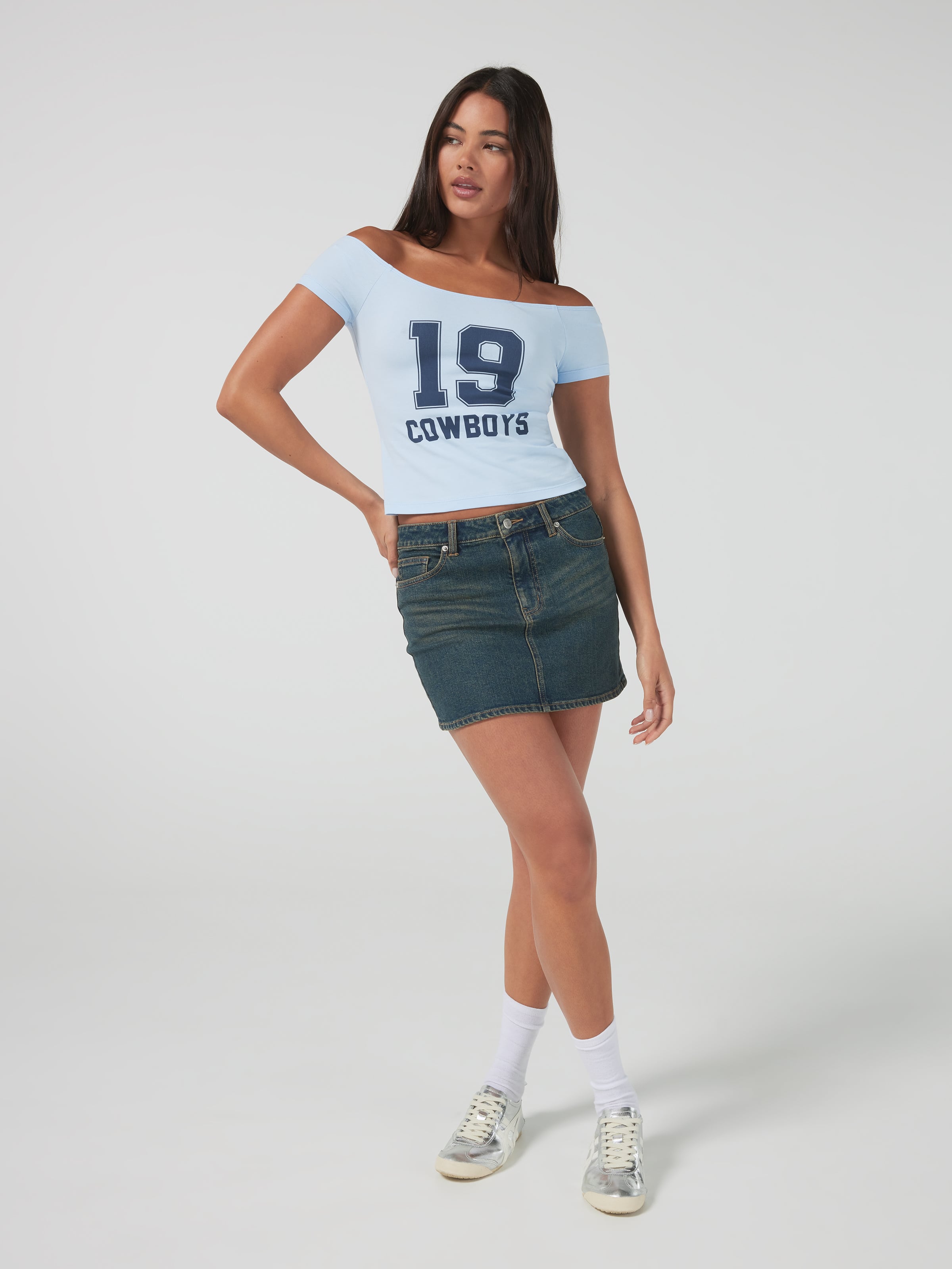 Cowboy Off The Shoulder Tee