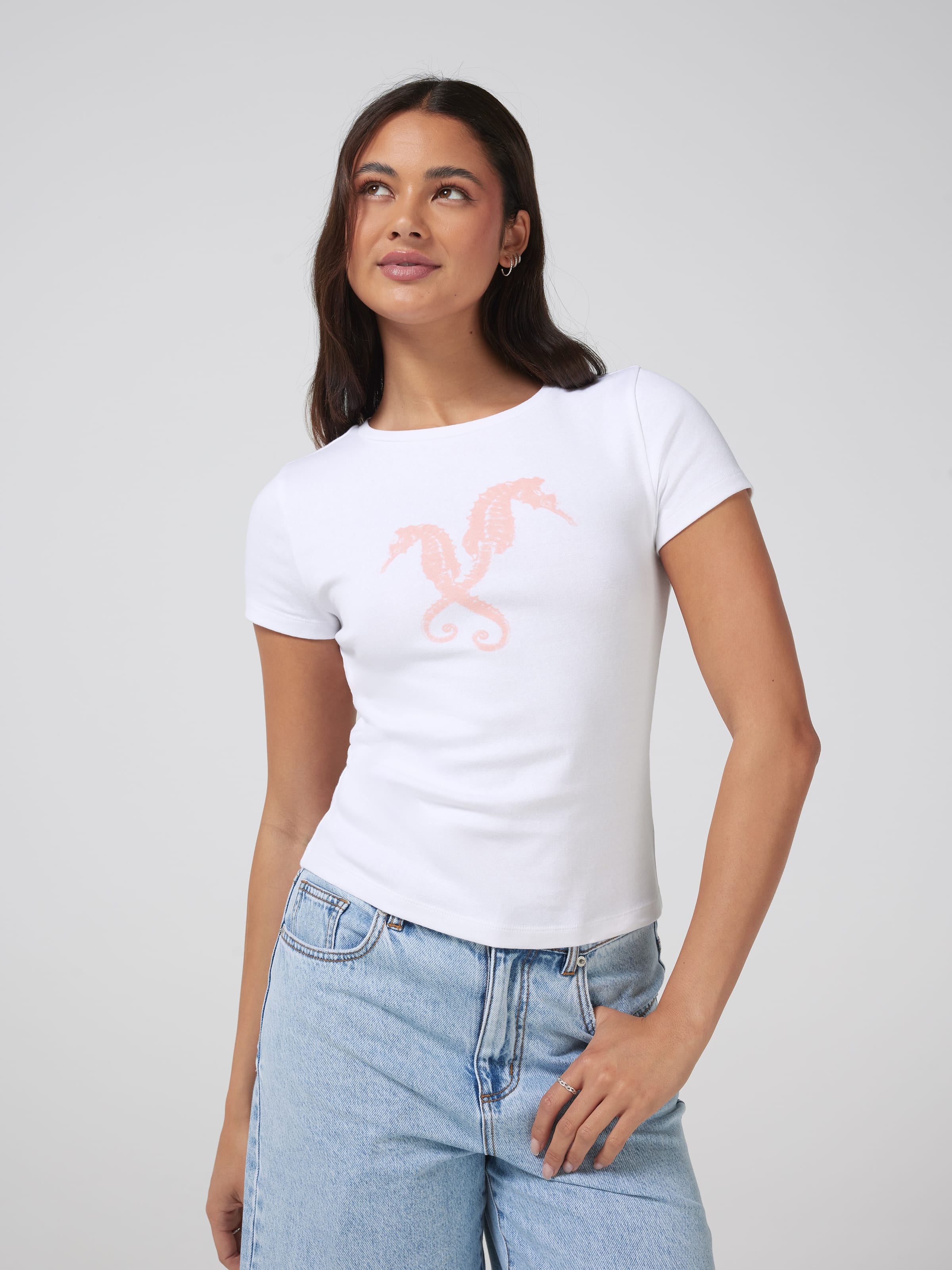 Seahorse Longline Baby Tee