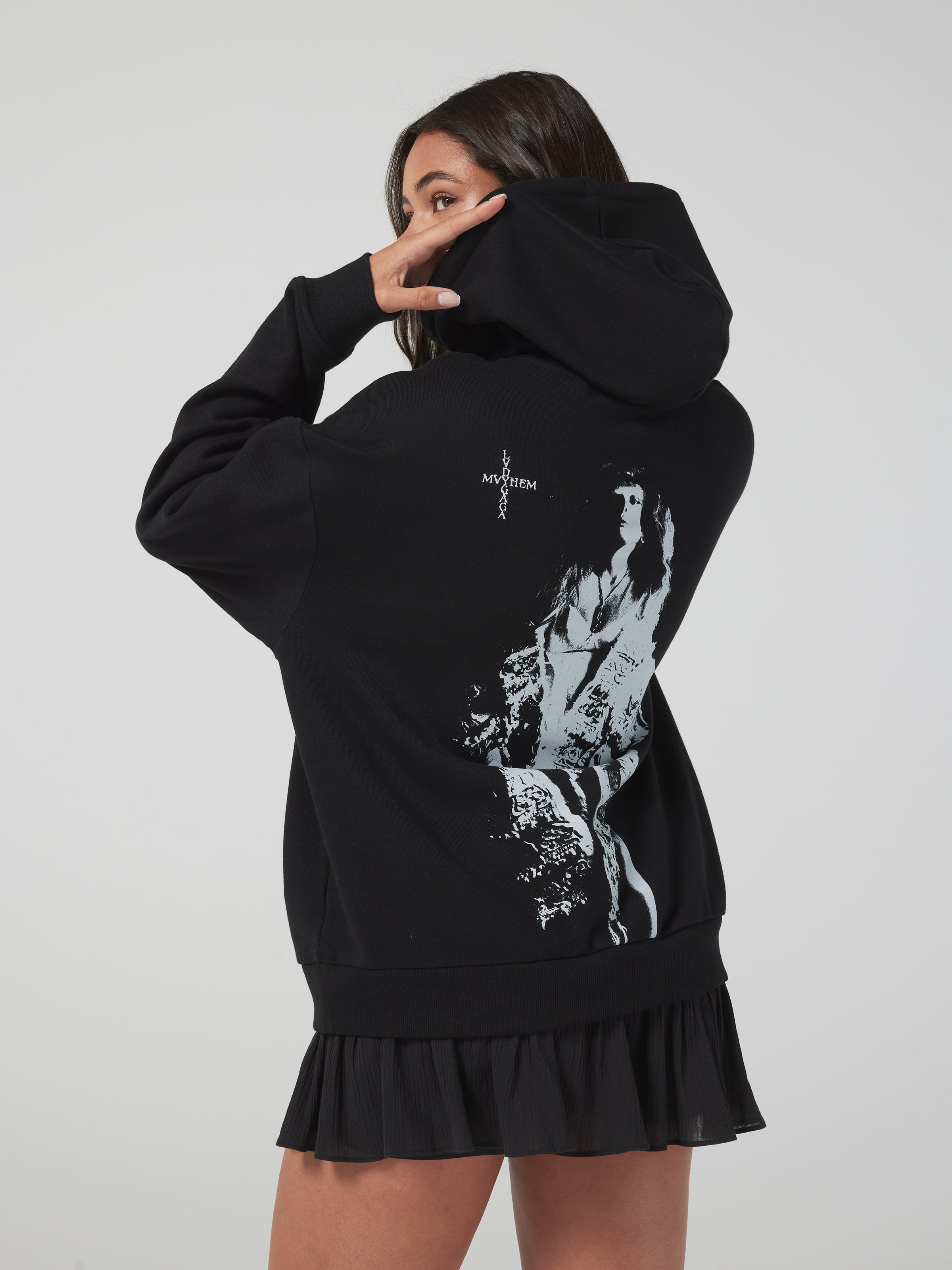 Music Lady Gaga Mayhem Oversized Hoodie - Jay Jays Online