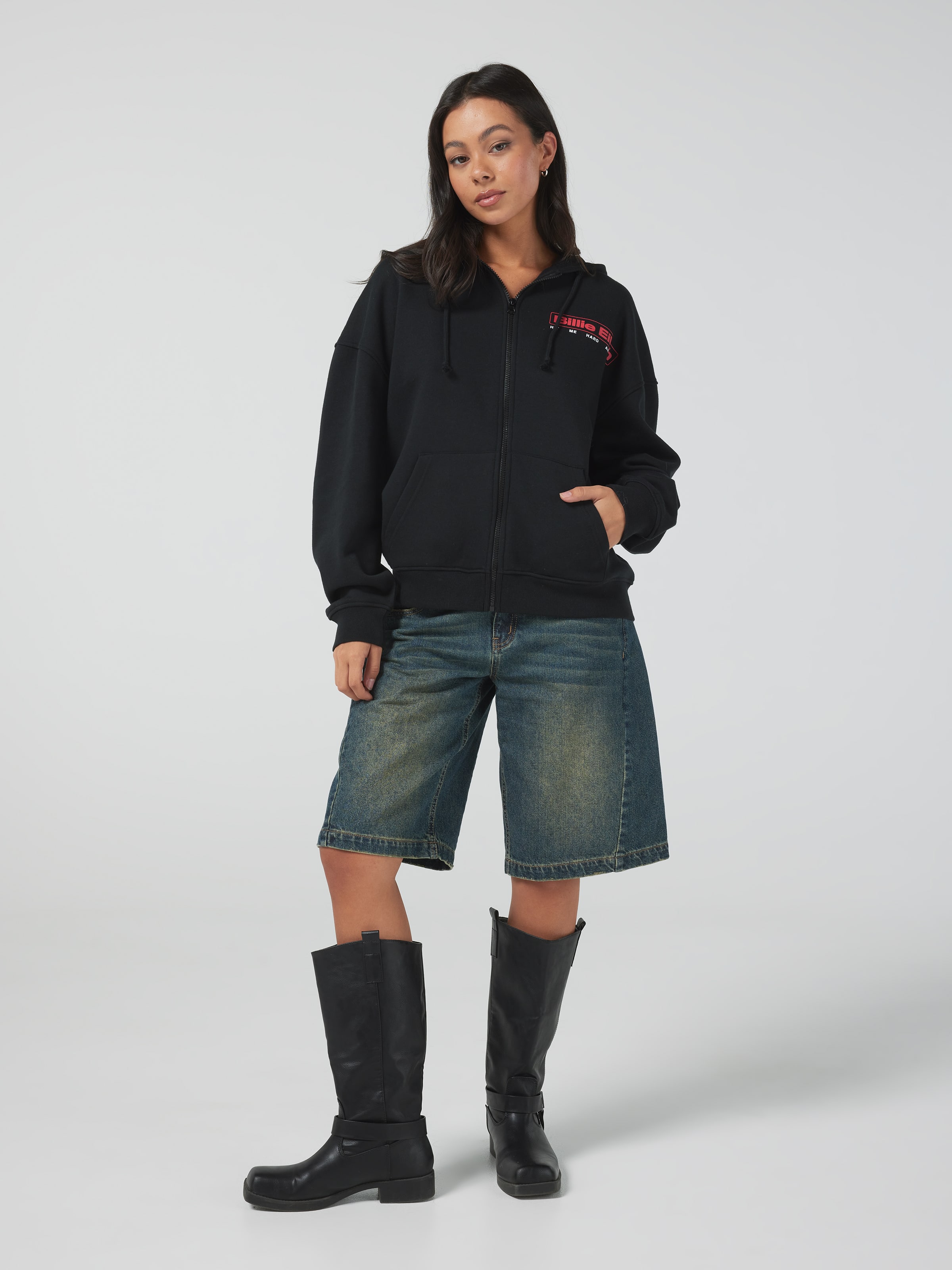 Music Billie Zip Thru Hoodie