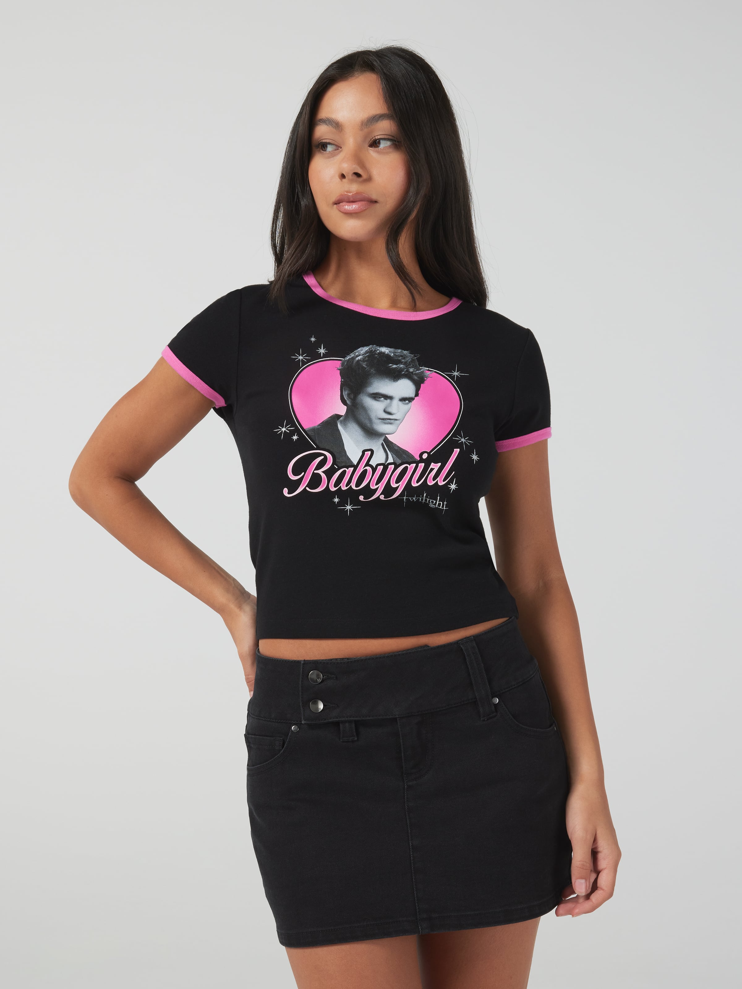 Twilight Baby Girl Baby Ringer Tee