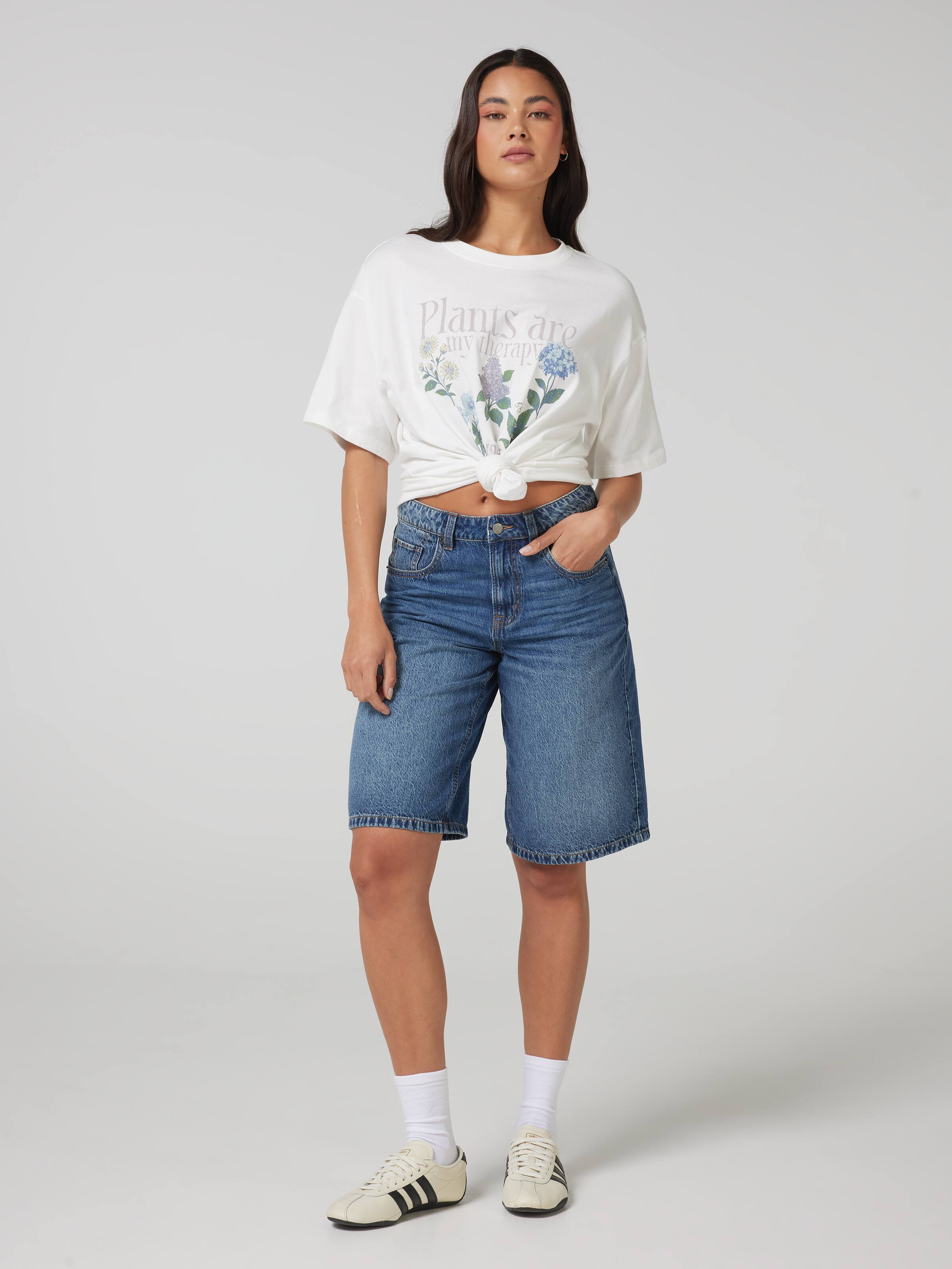 Plants Are My Therapy Oversized Tee