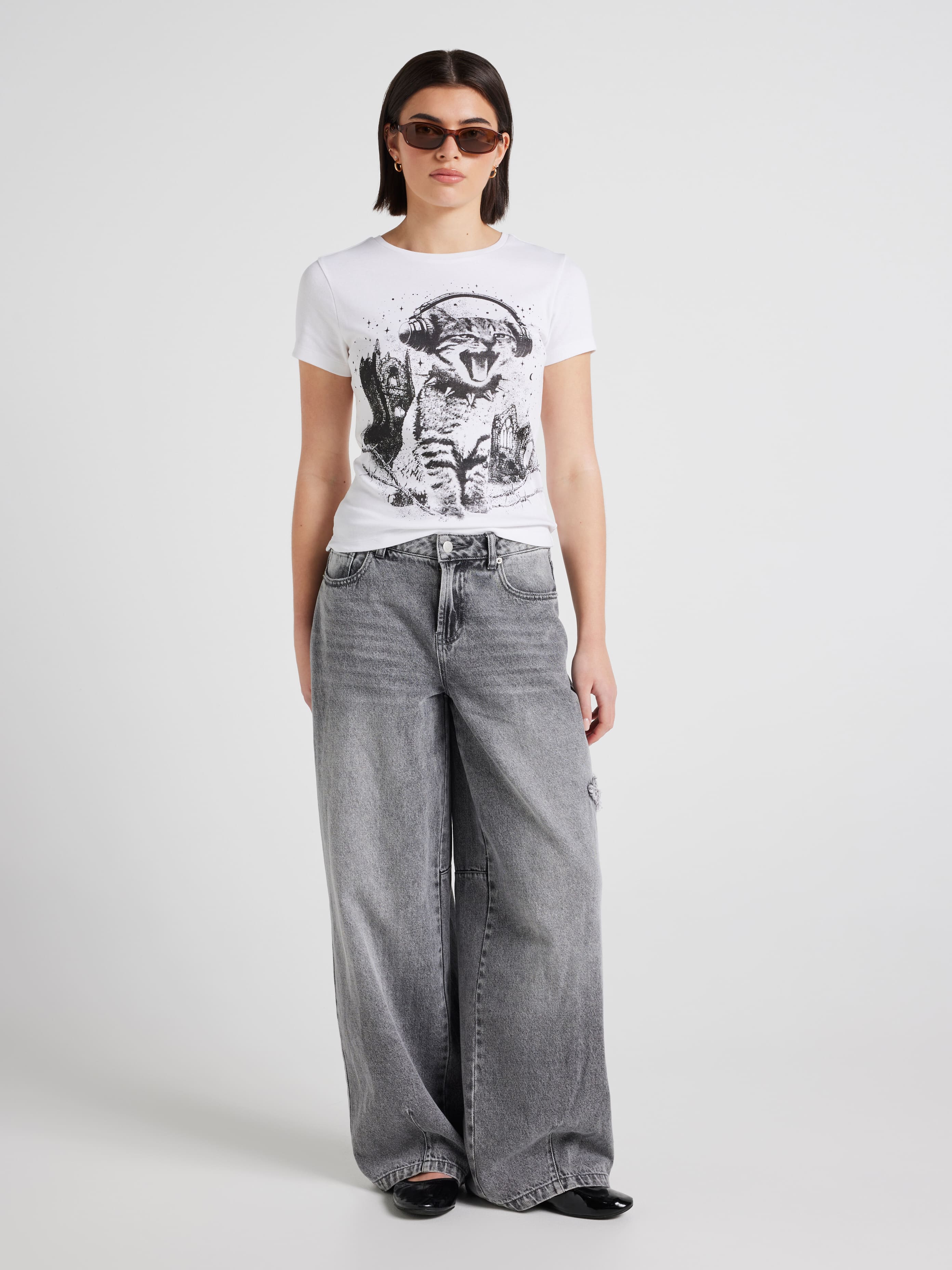 Grunge Kitty Baby Tee