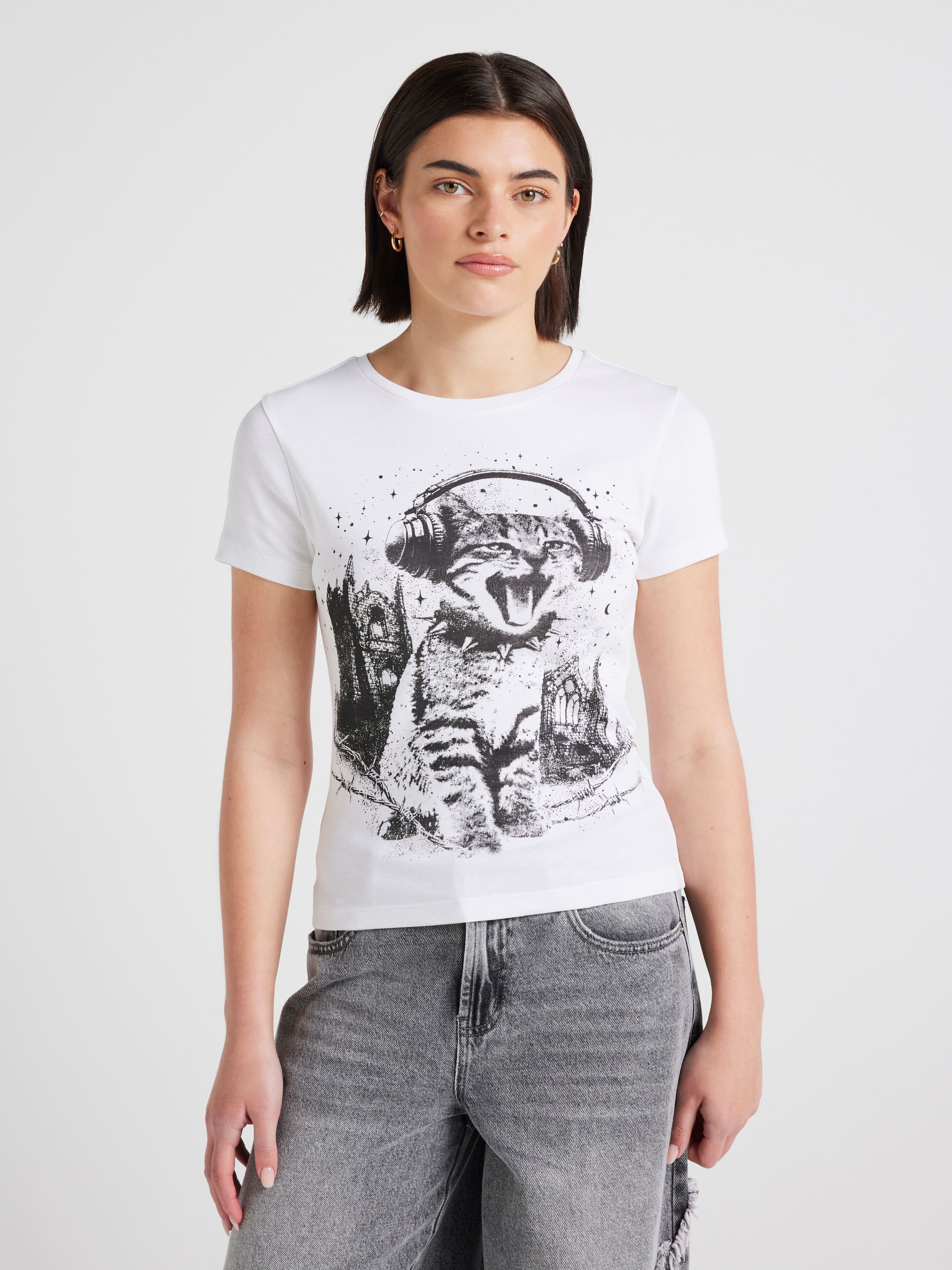 Grunge Kitty Baby Tee