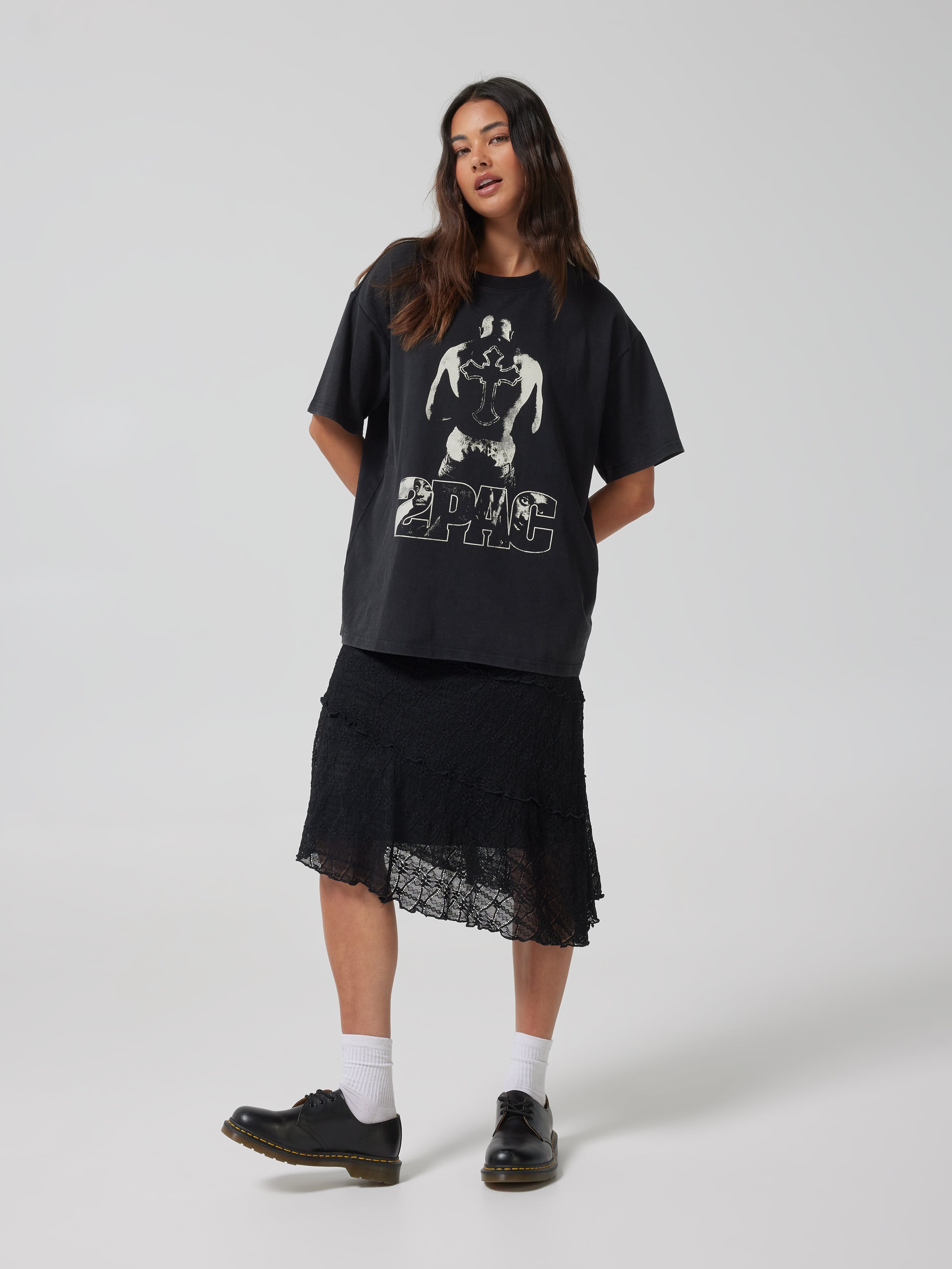 Music Tupac Oversized Tee