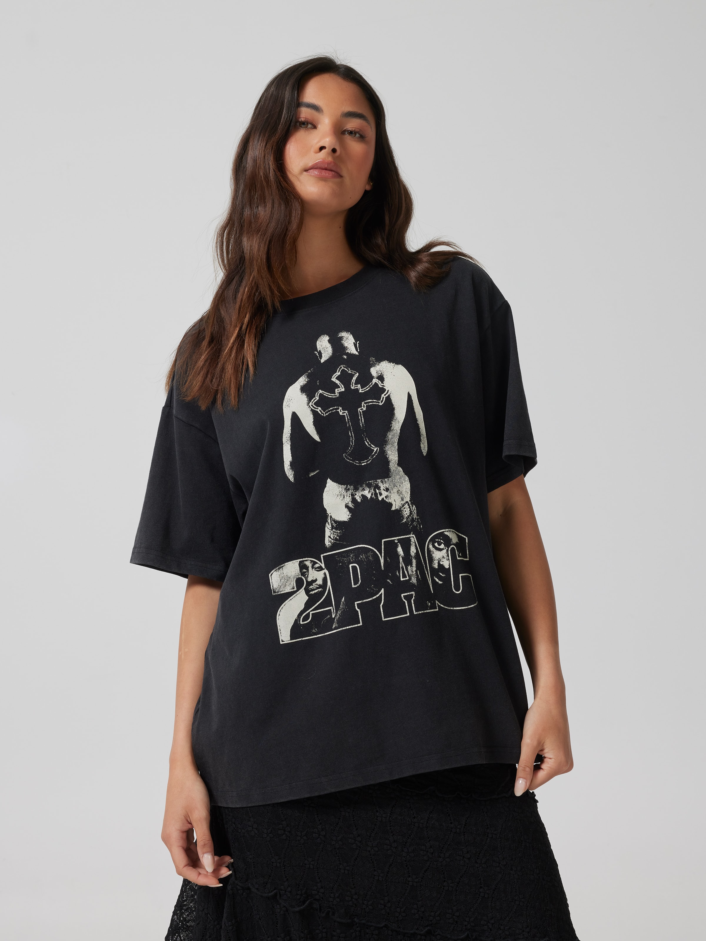 Music Tupac Oversized Tee