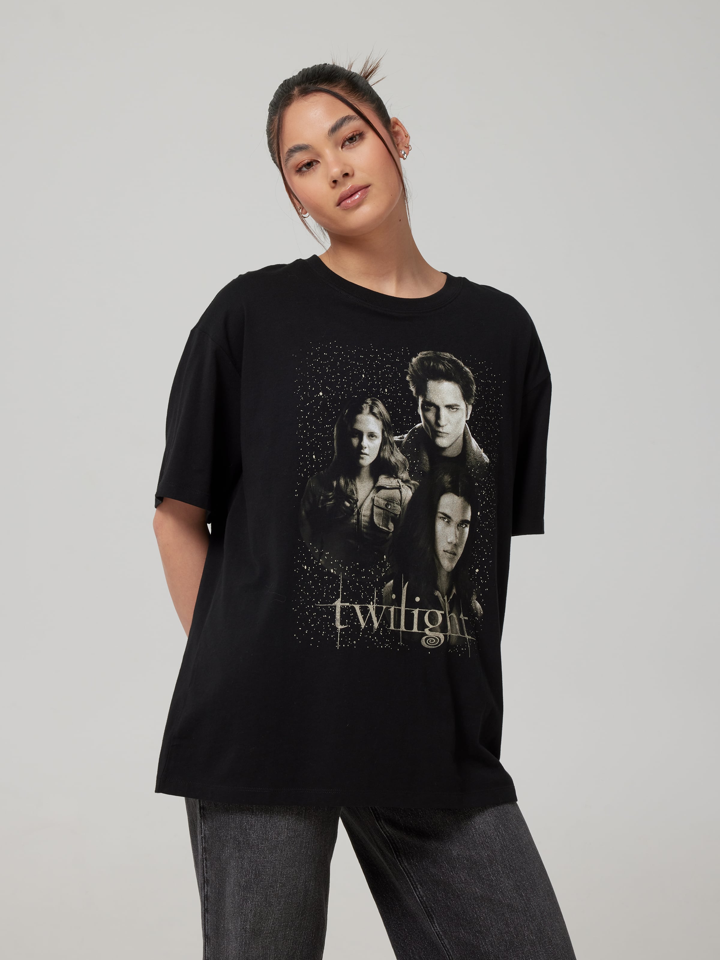 Twilight Glitter Oversized Tee