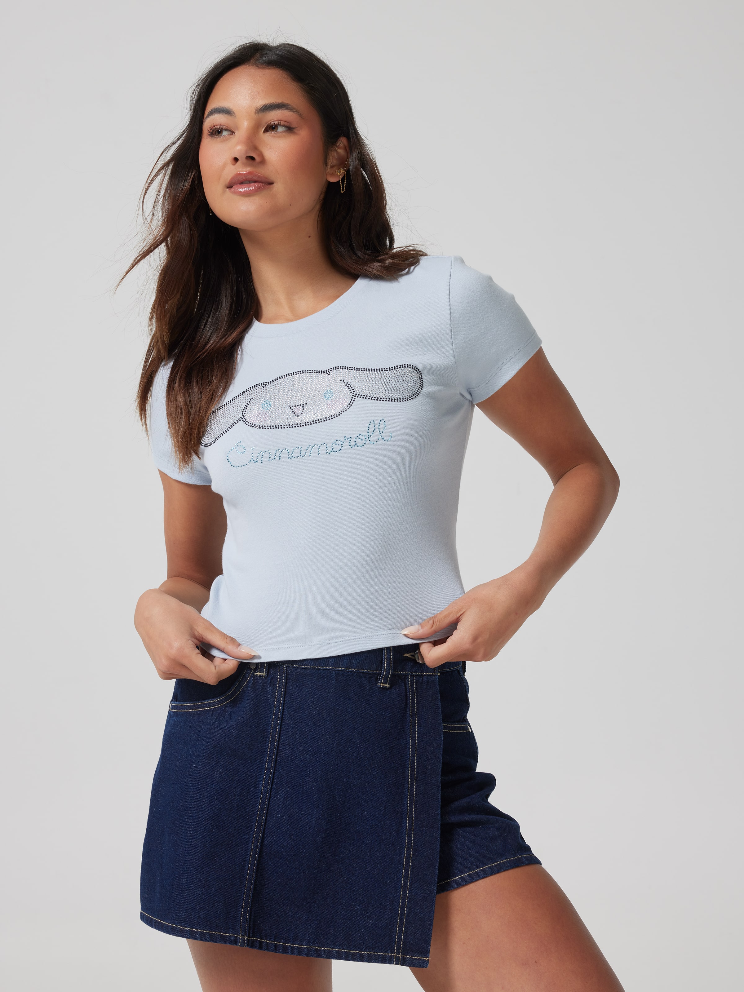 Cinnamorol Diamonte Baby Tee