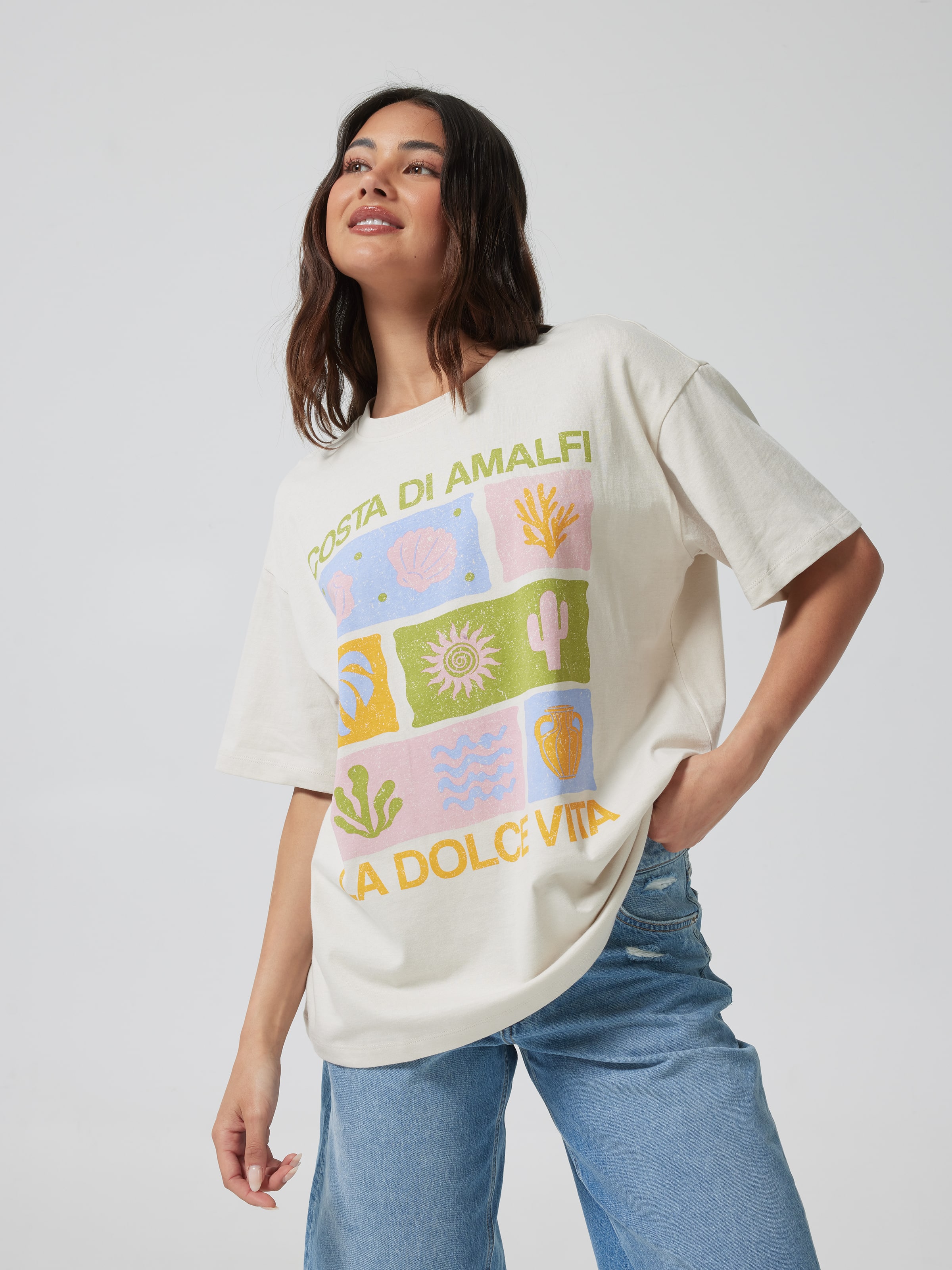 Amalfi Symbol Oversized Tee