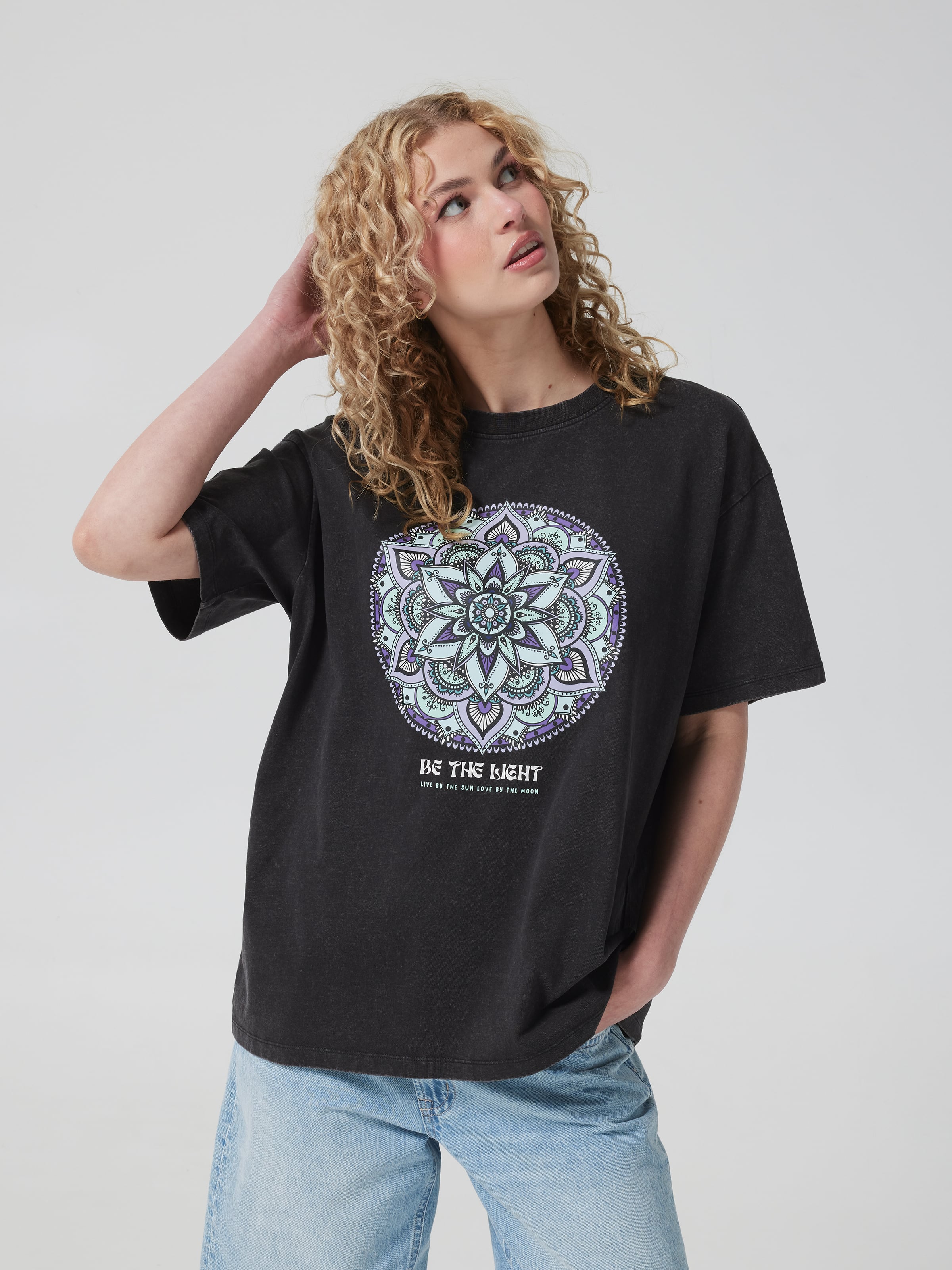 Mandala Beach Oversized Tee