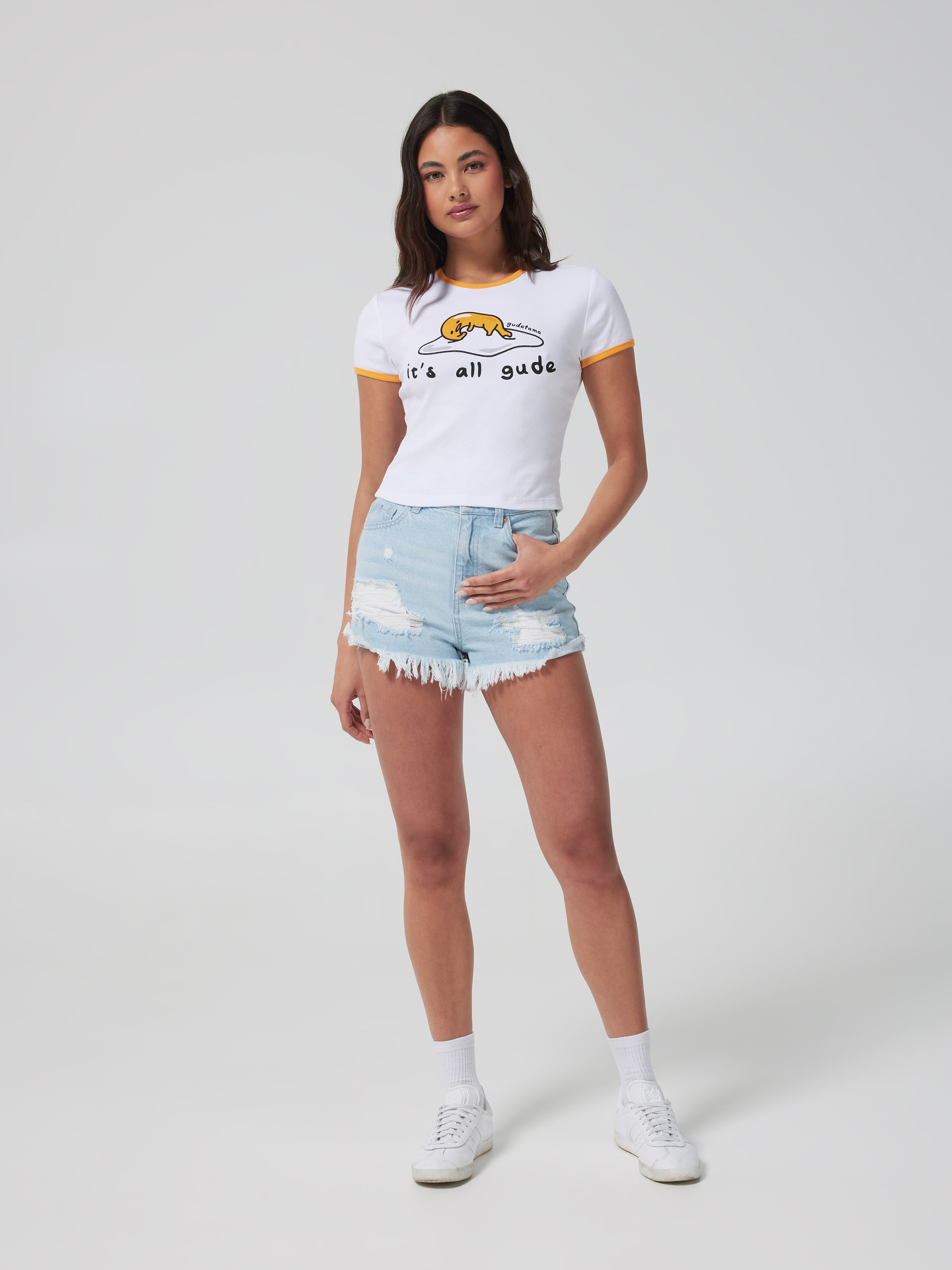 Gudetama Baby Ringer Tee