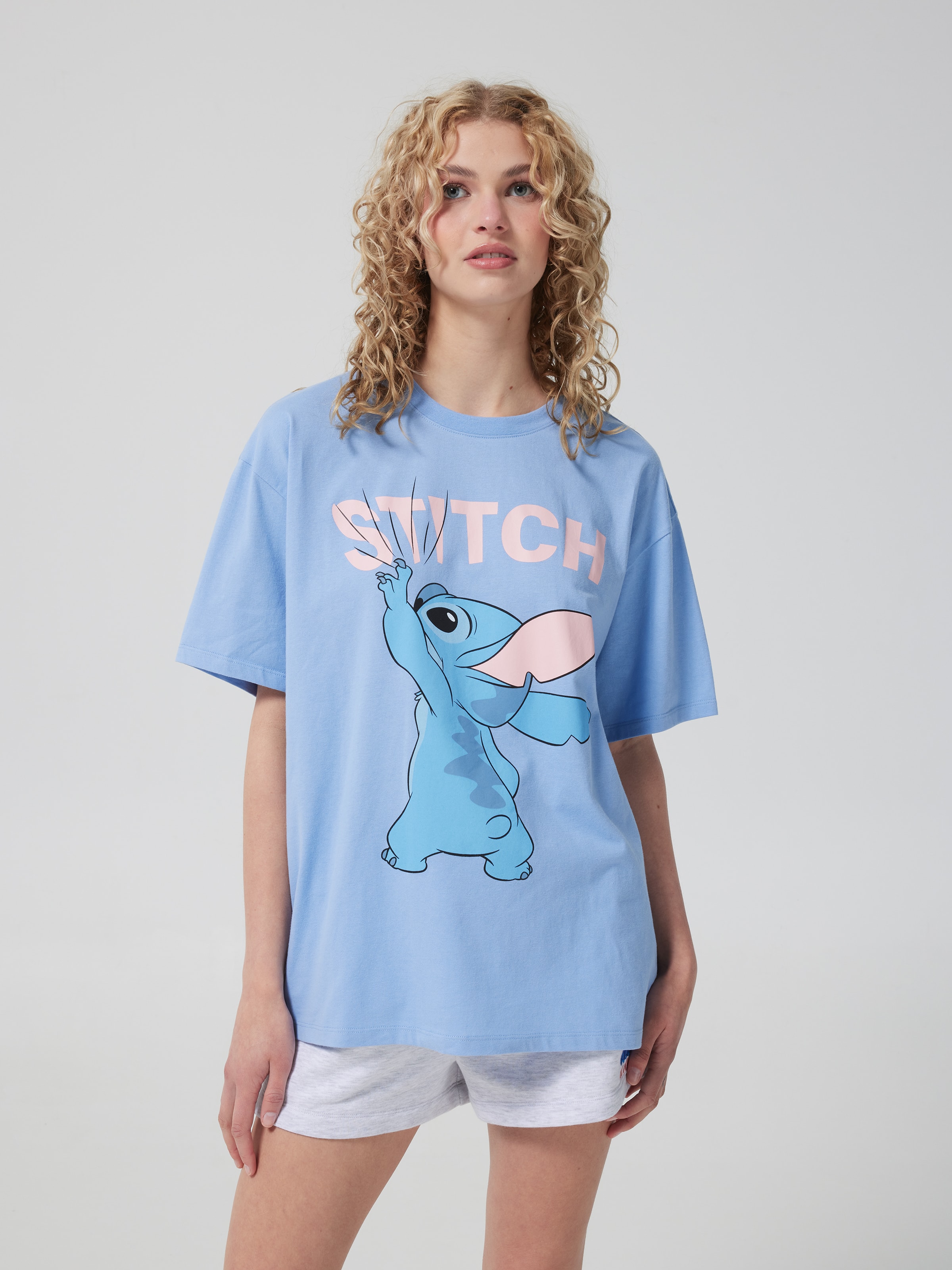 Lilo & Stitch Pull Down Oversized Tee