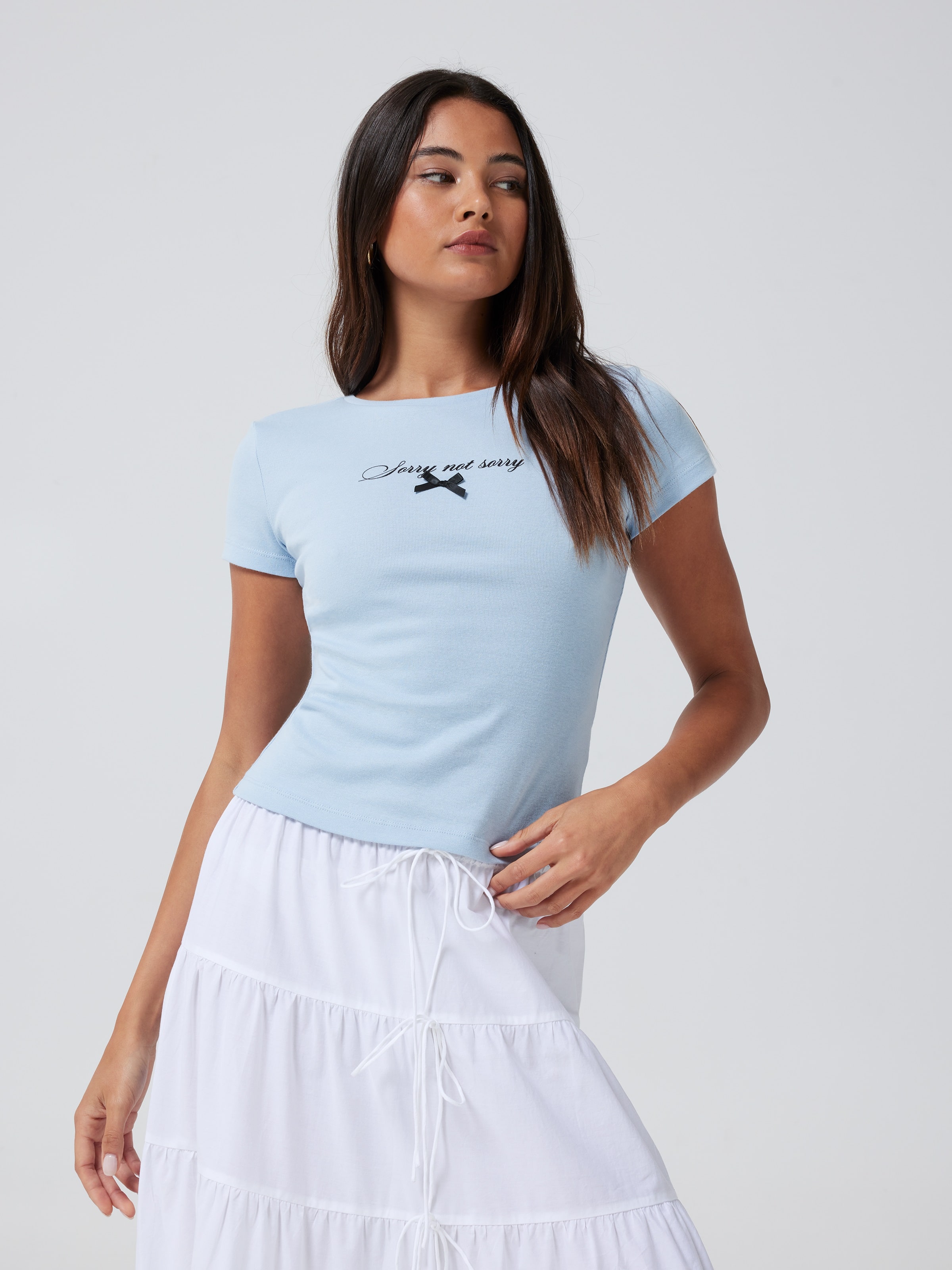 Refresh Sorry Not Sorry Baby Tee