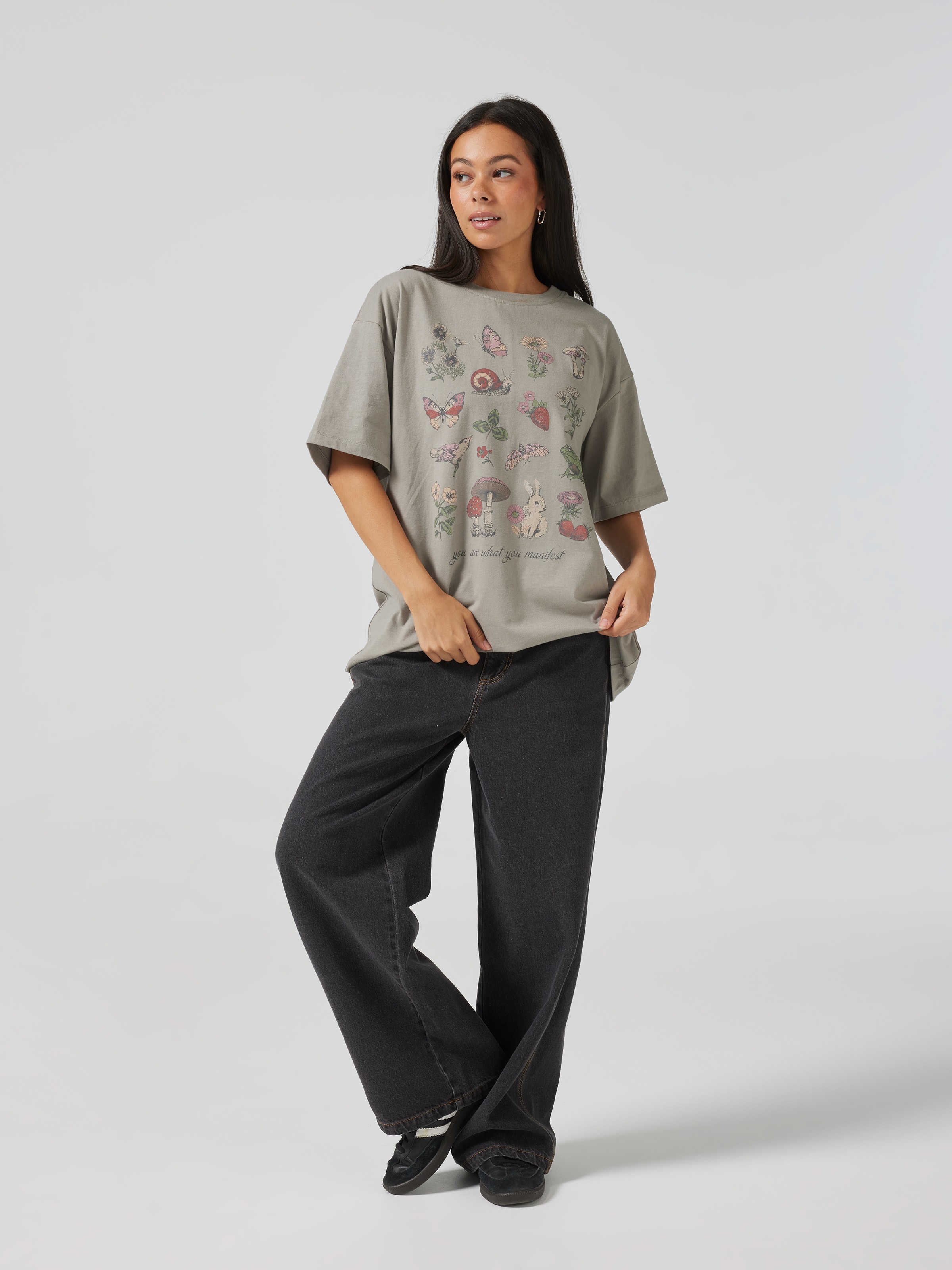 Forest Creatures Oversized Tee