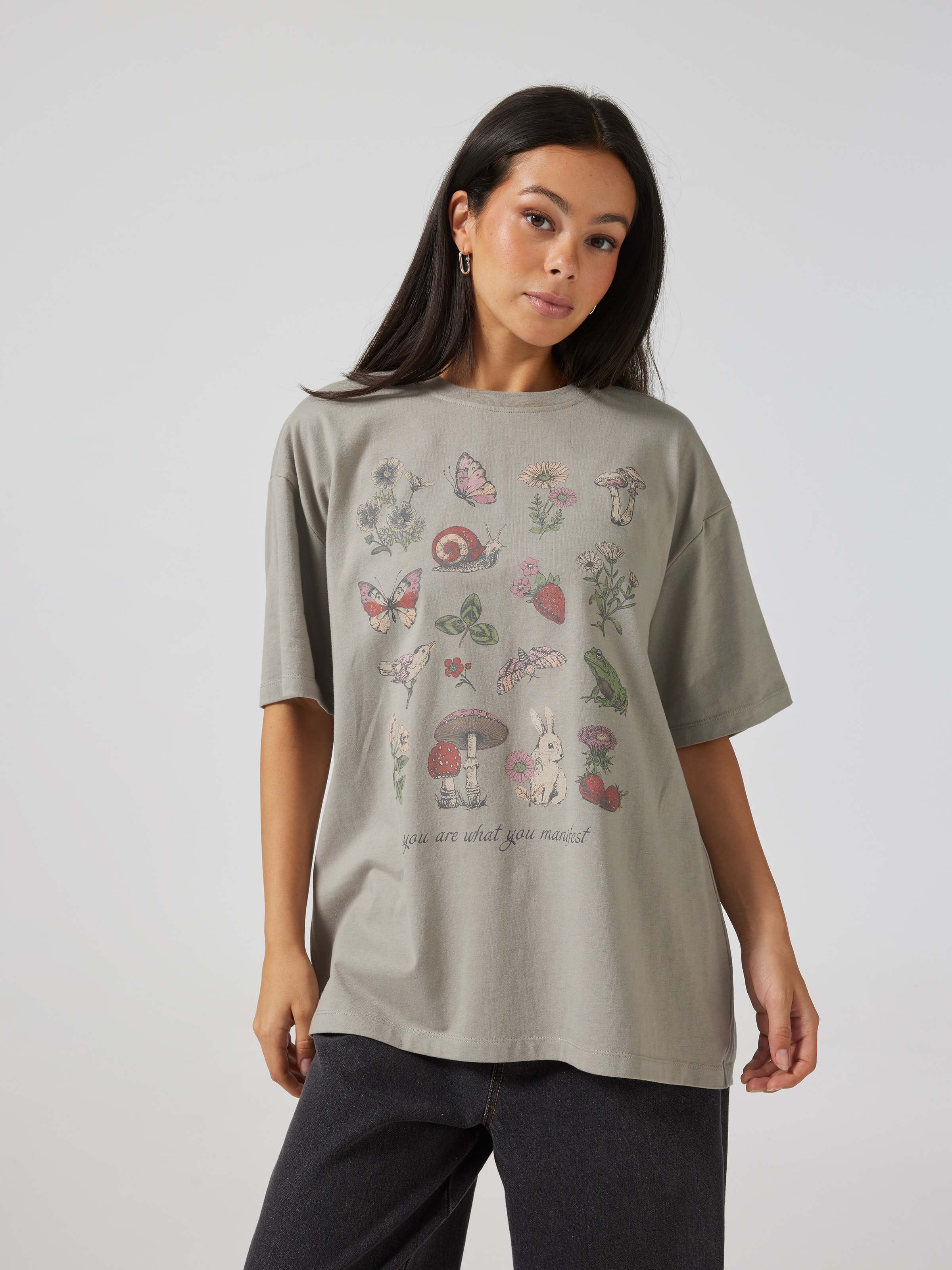 Forest Creatures Oversized Tee