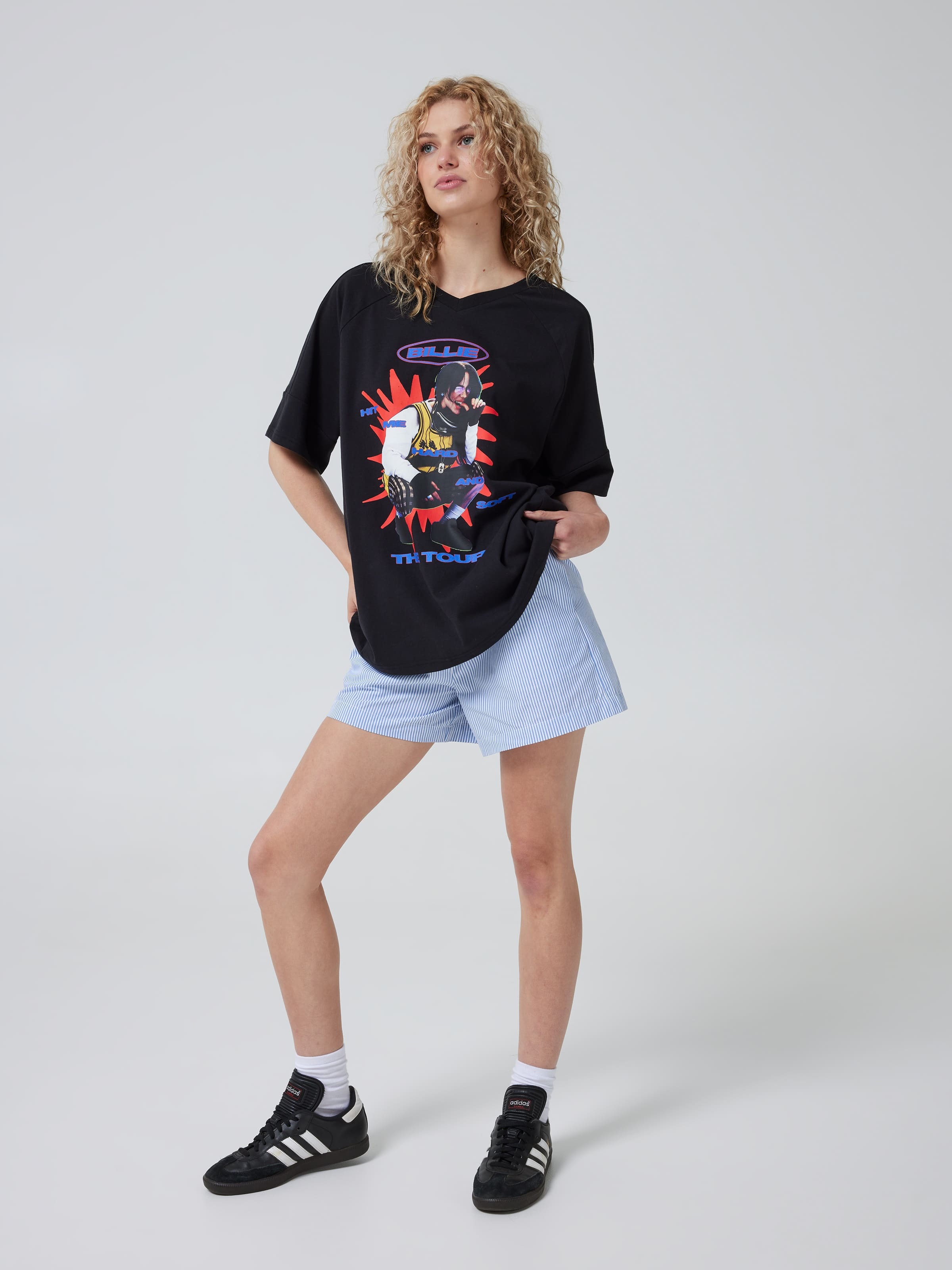 Music Billie V Neck Tour Tee