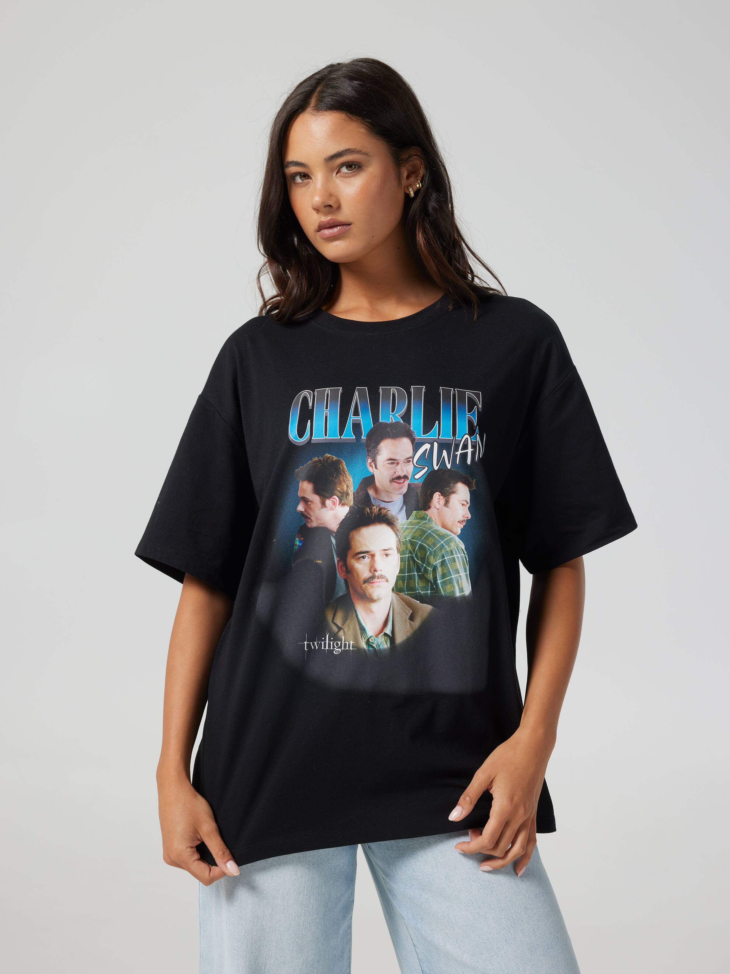 Twilight Charlie Swan Oversized Tee