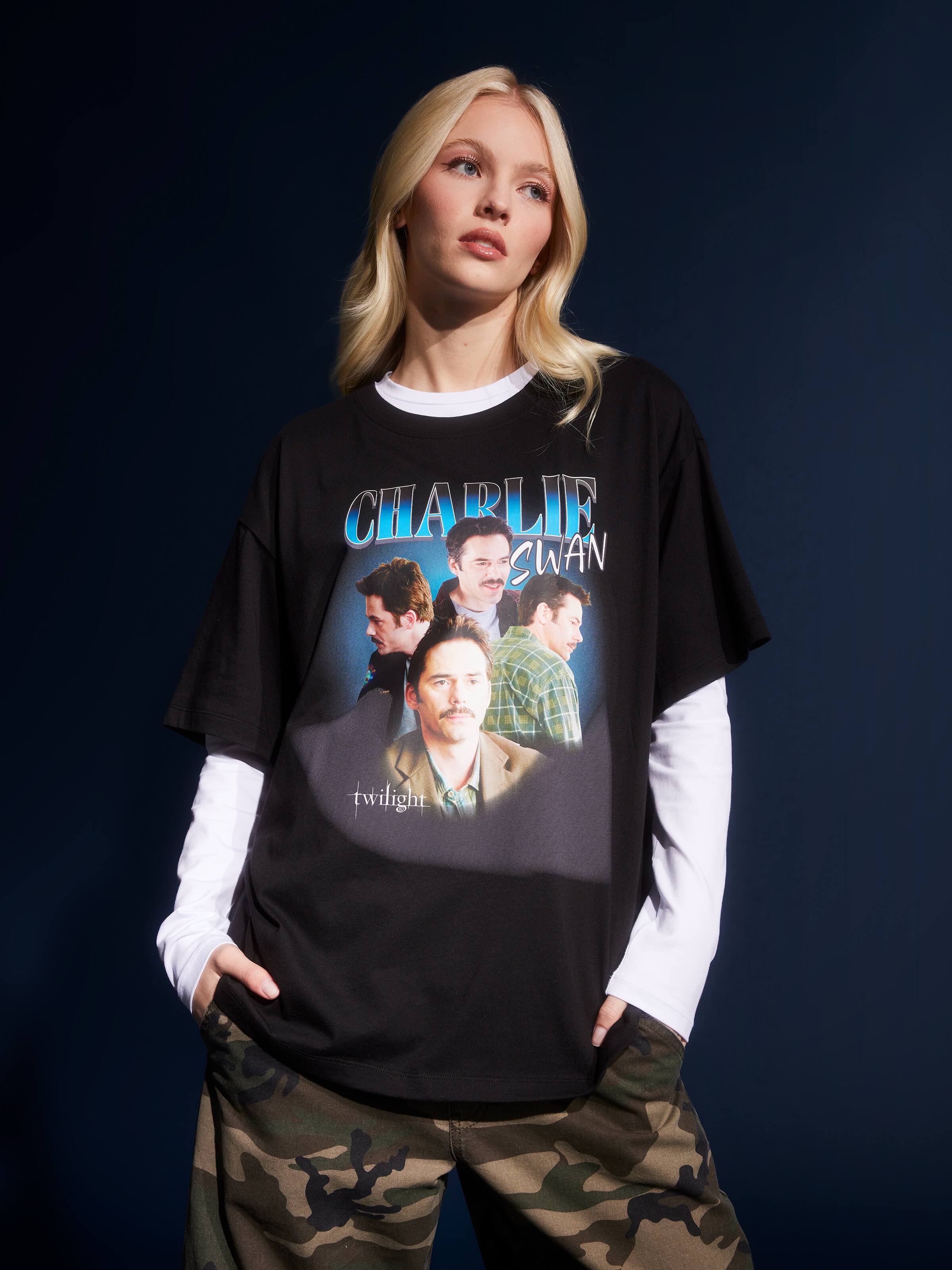 Twilight Charlie Swan Oversized Tee