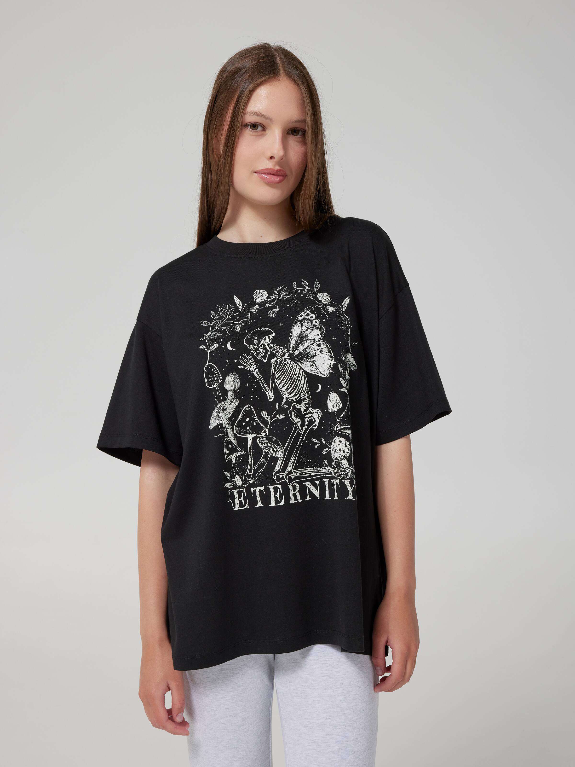 Eternity Skeleton Oversized Tee