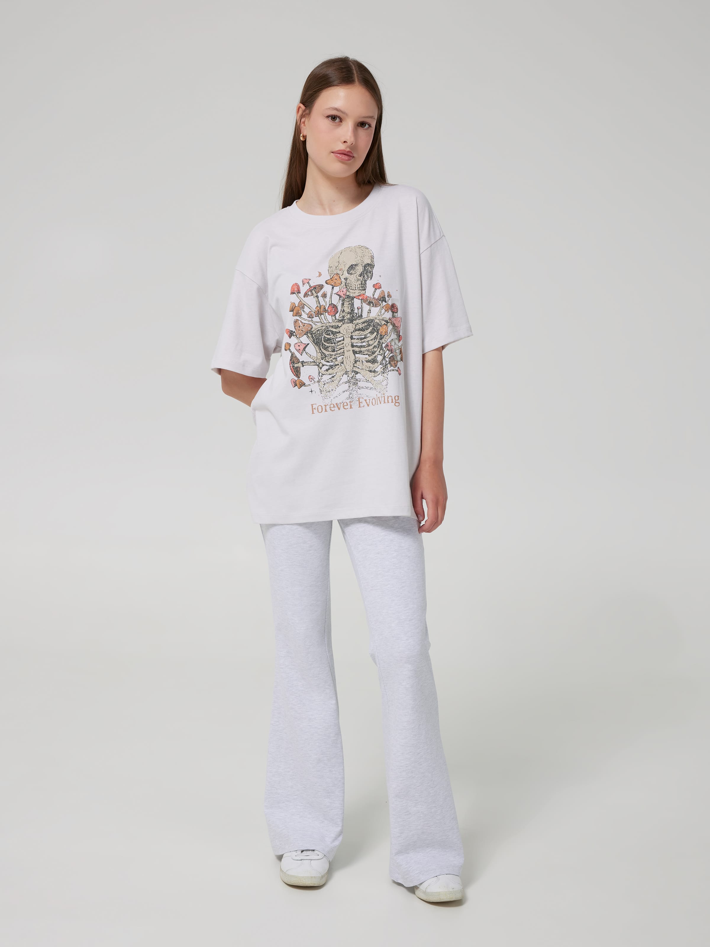 Forever Evolving Skeleton Oversized Tee