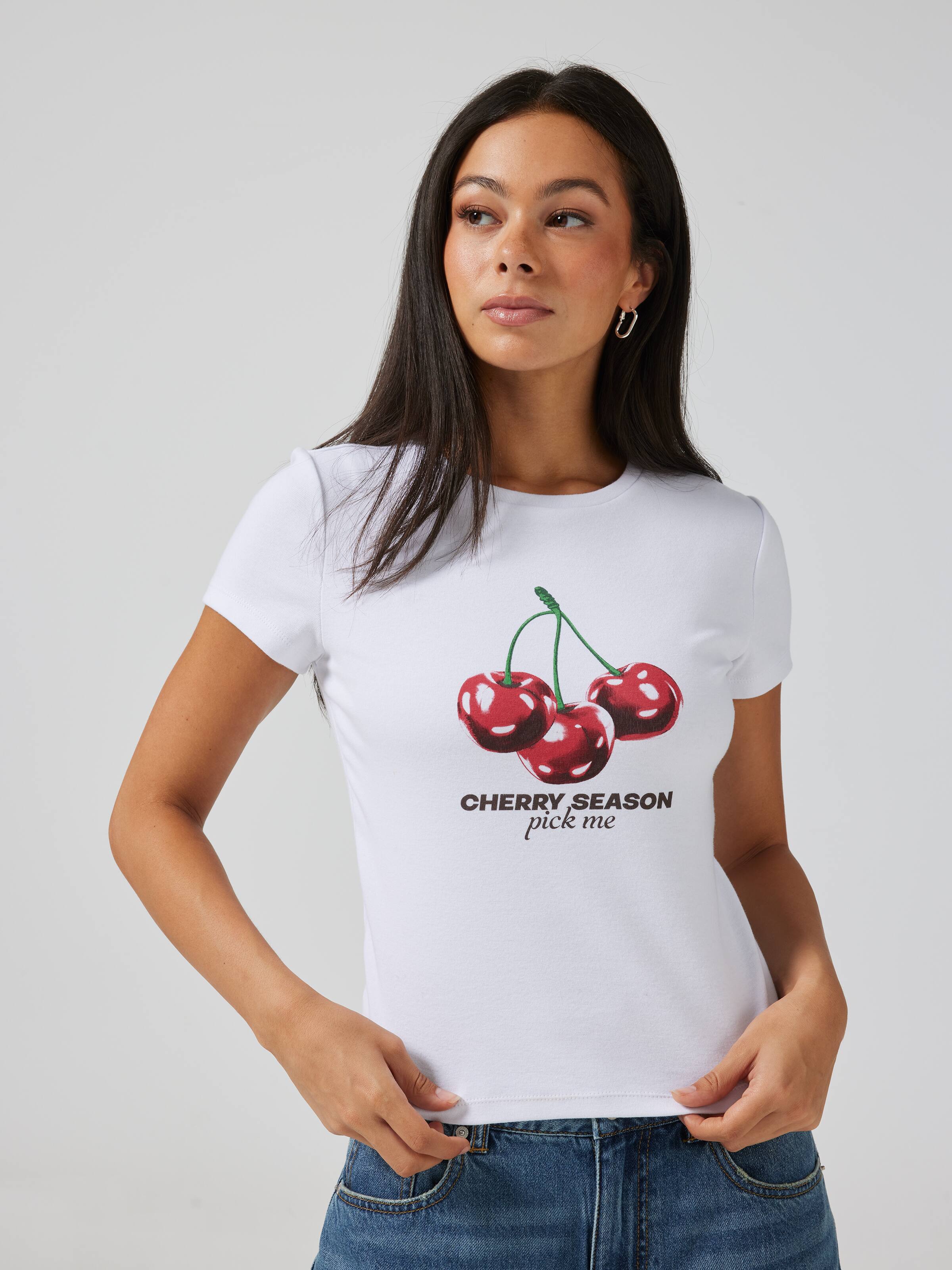 Cherry Season Baby Tee