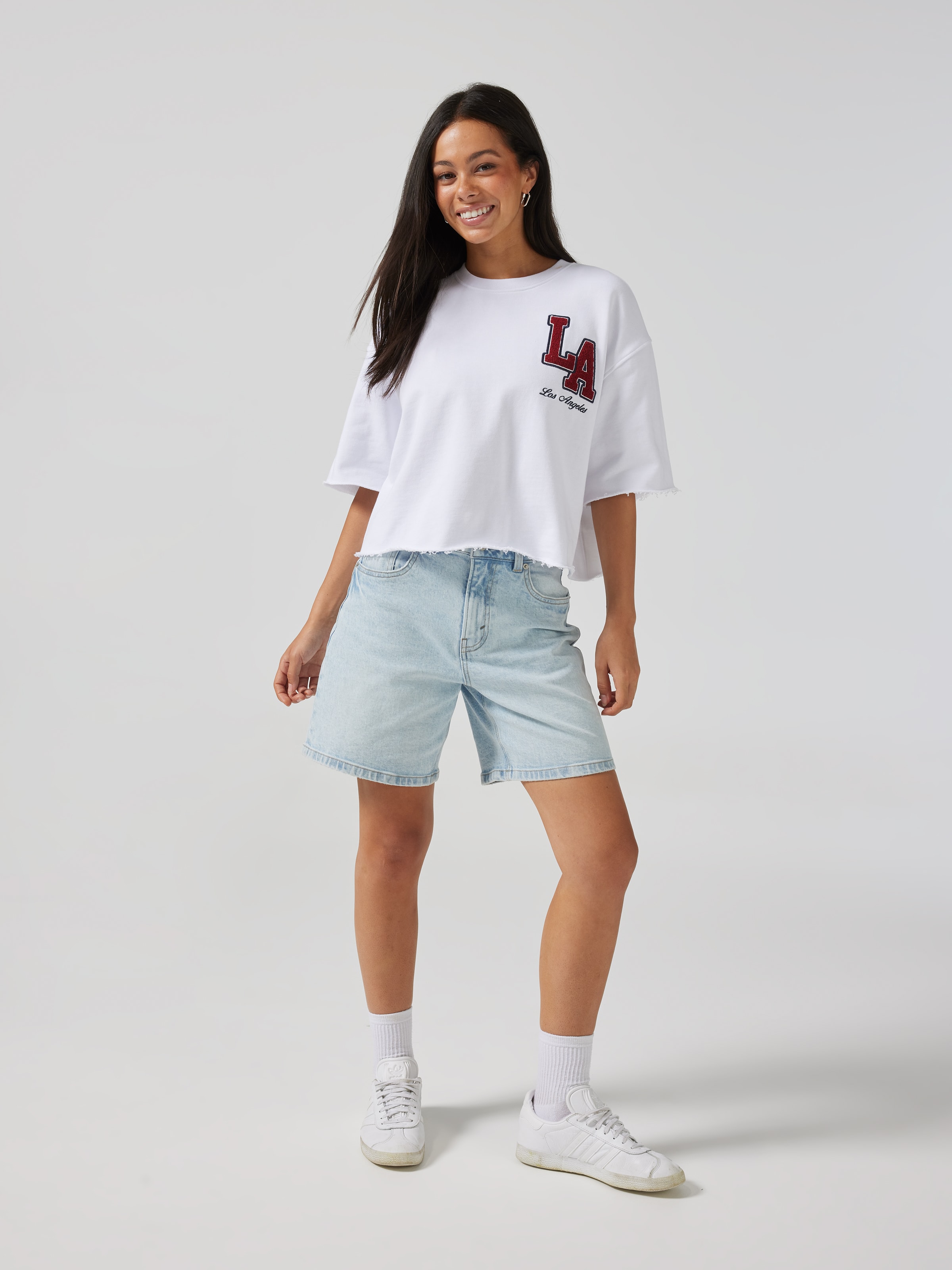 La Loop Back Boxy Tee