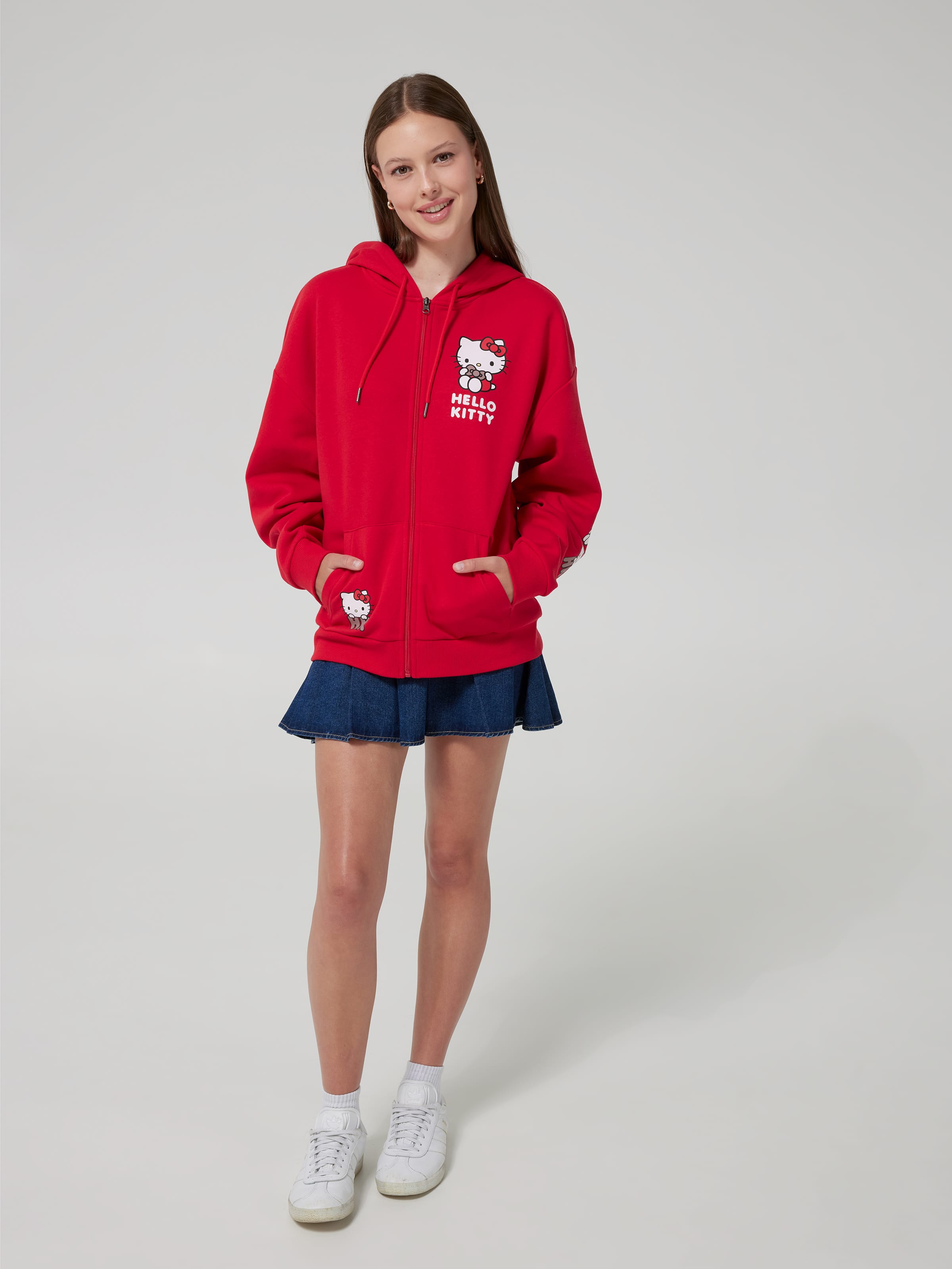 Hello Kitty Zip Up Hoodie