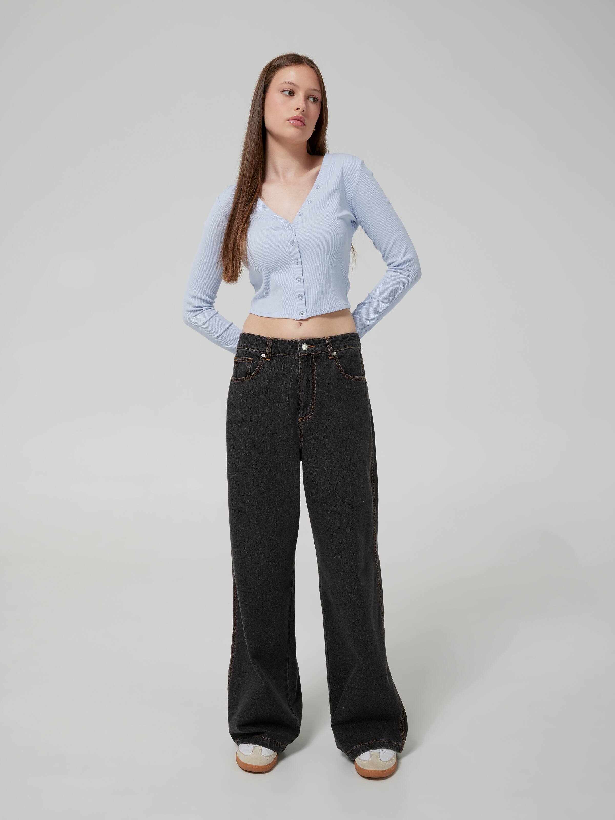 Button Up Long Sleeve Top