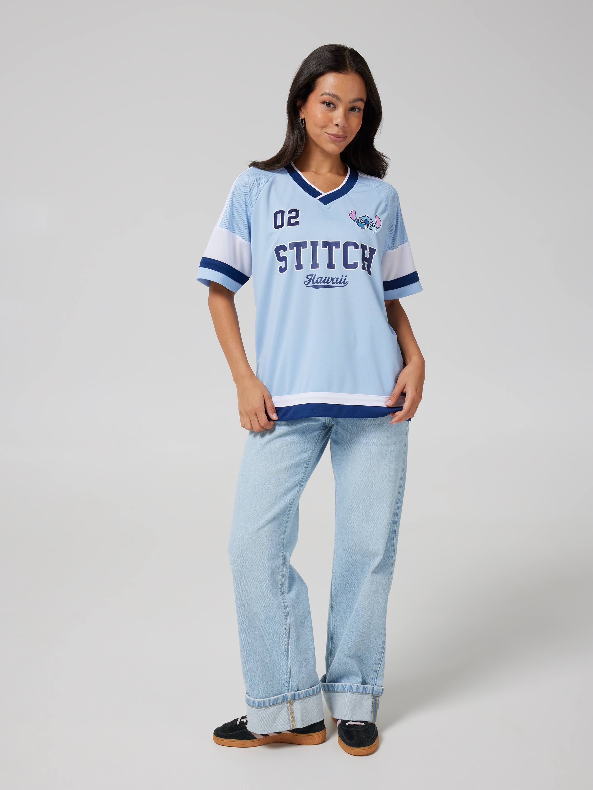 Lilo & Stitch Sporty Stitch Jersey Tee