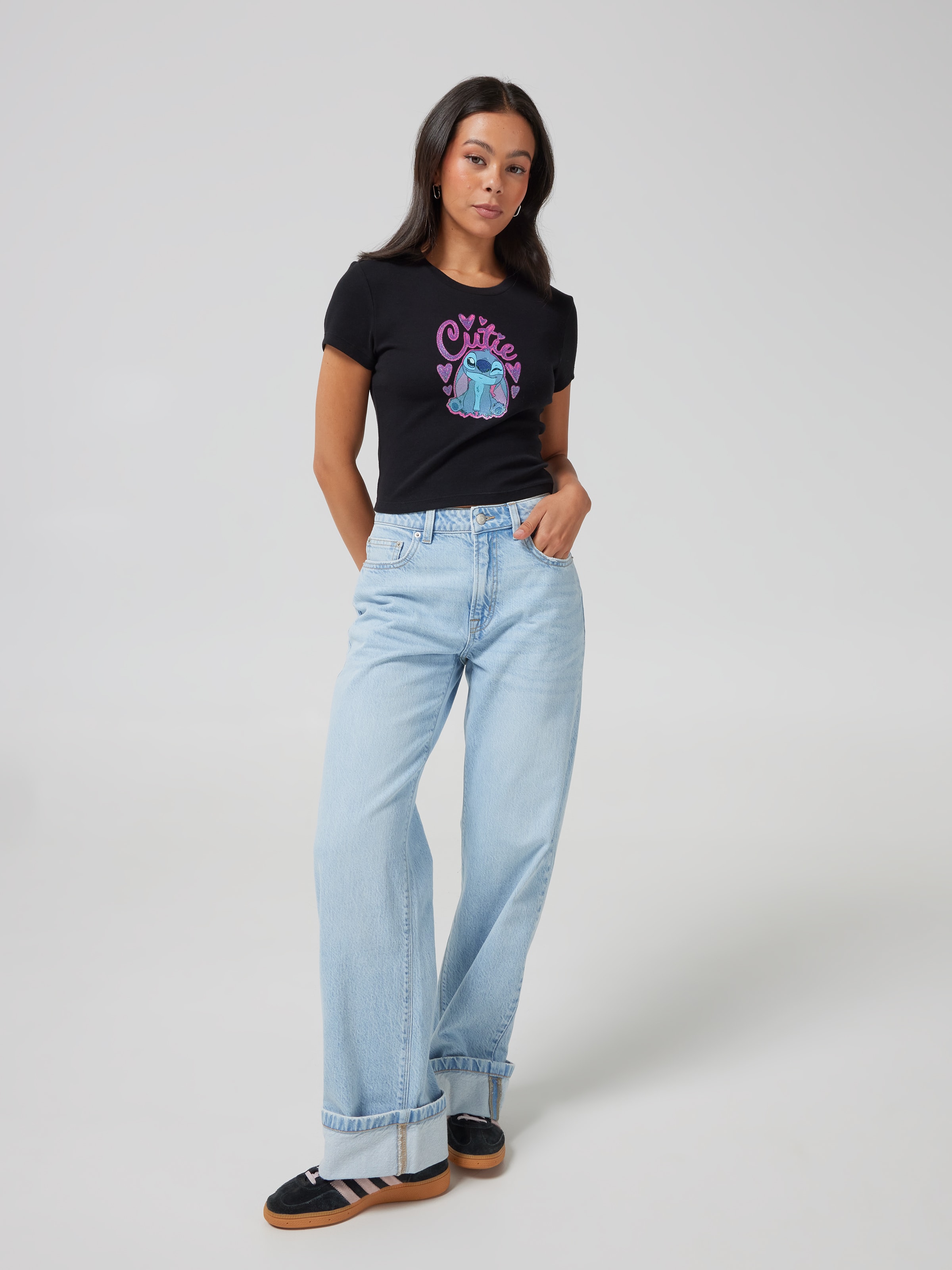 Lilo & Stitch Glitter Cutie Baby Tee