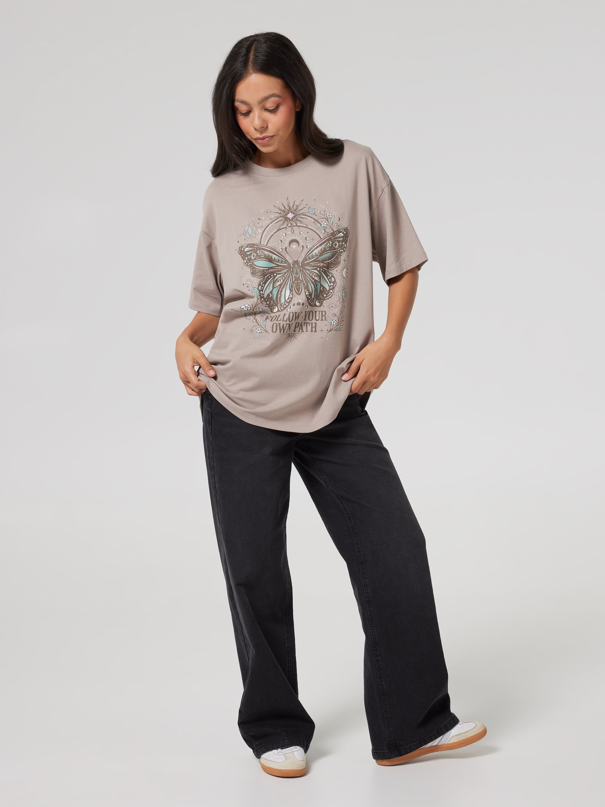 Mystic Butterfly Oversized Tee