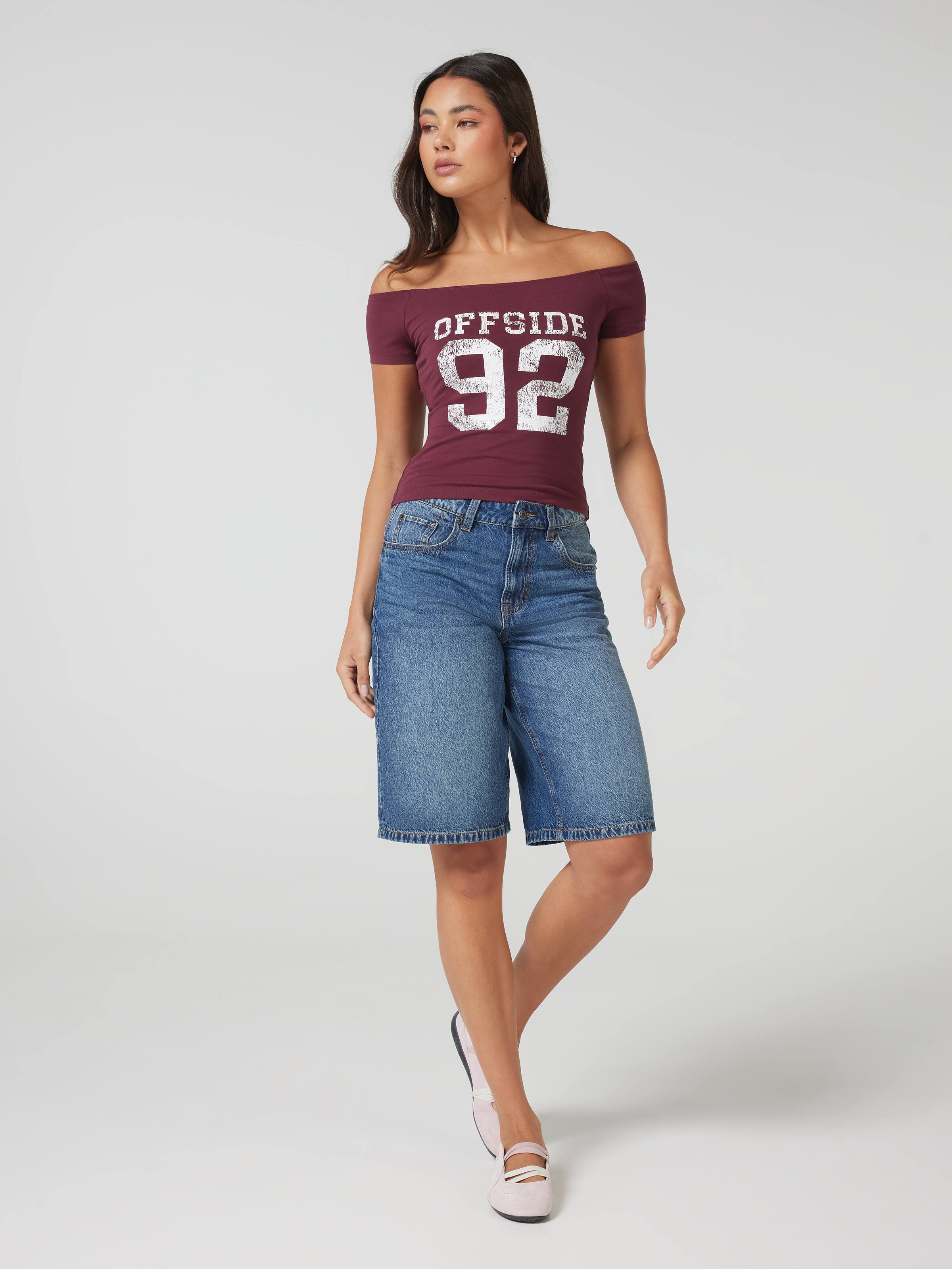 Offside Off The Shoulder Tee