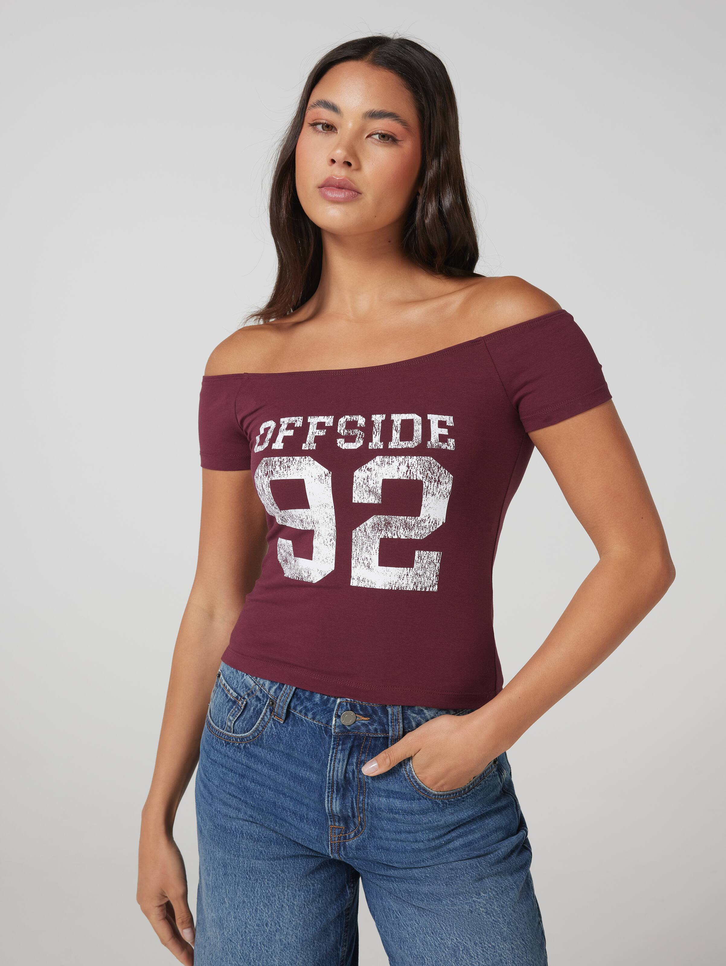 Offside Off The Shoulder Tee