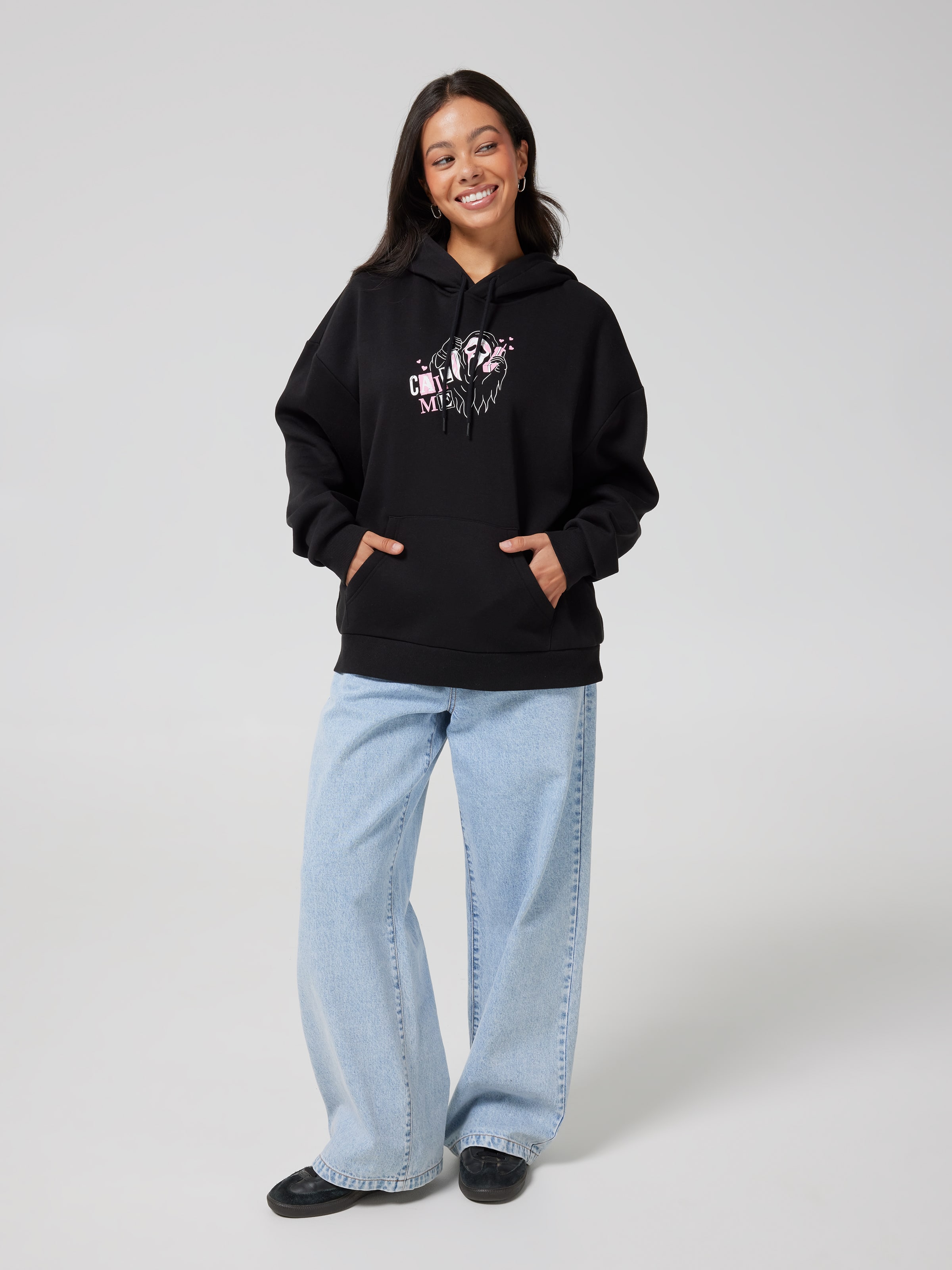 Ghost Face Oversized Hoodie