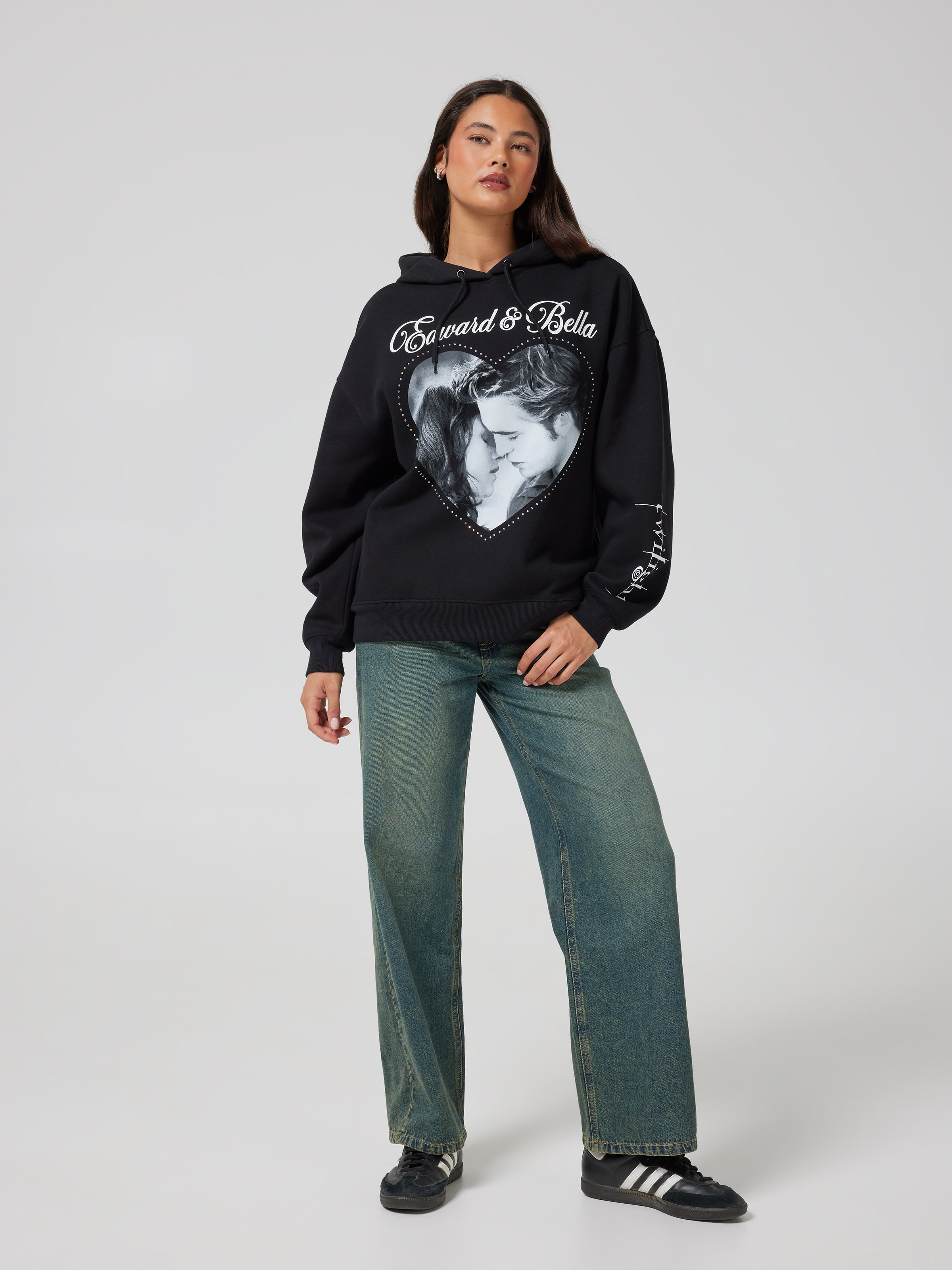 Twilight Edward And Bella Oversized Hoodie