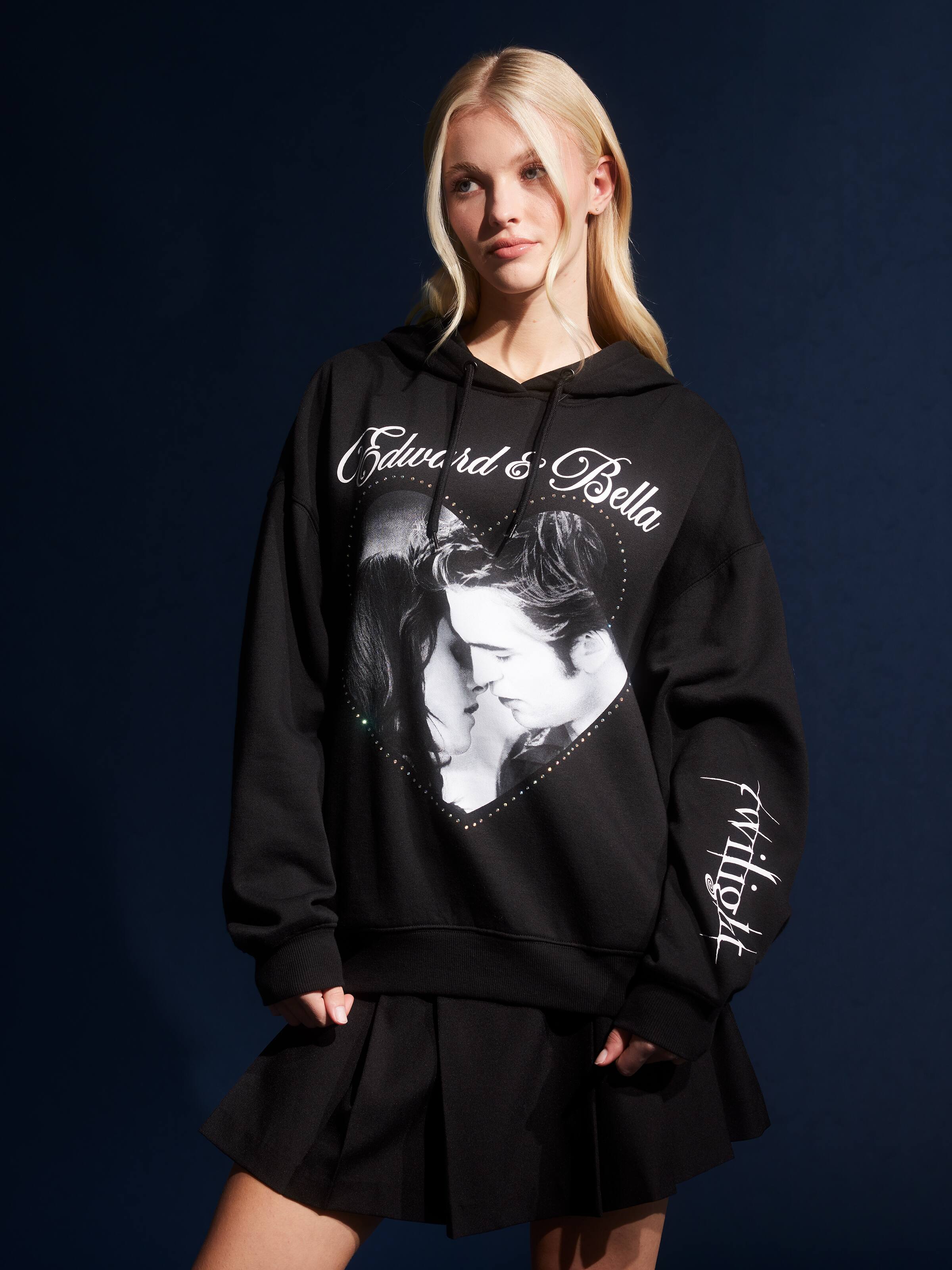 Twilight Edward And Bella Oversized Hoodie