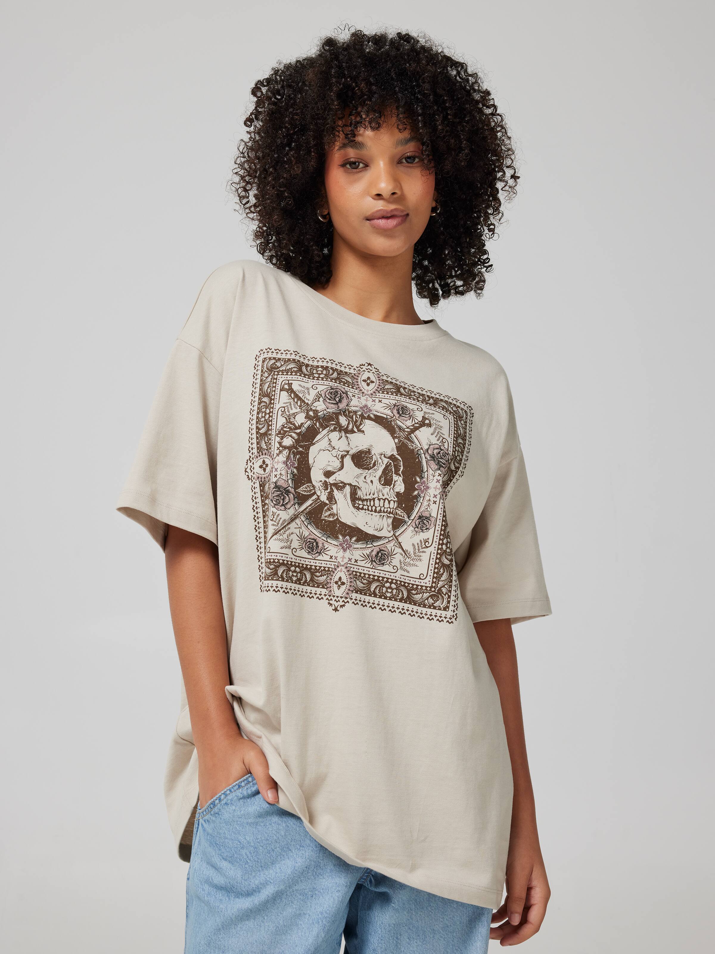 W Boho Rock Bandana Os Tee