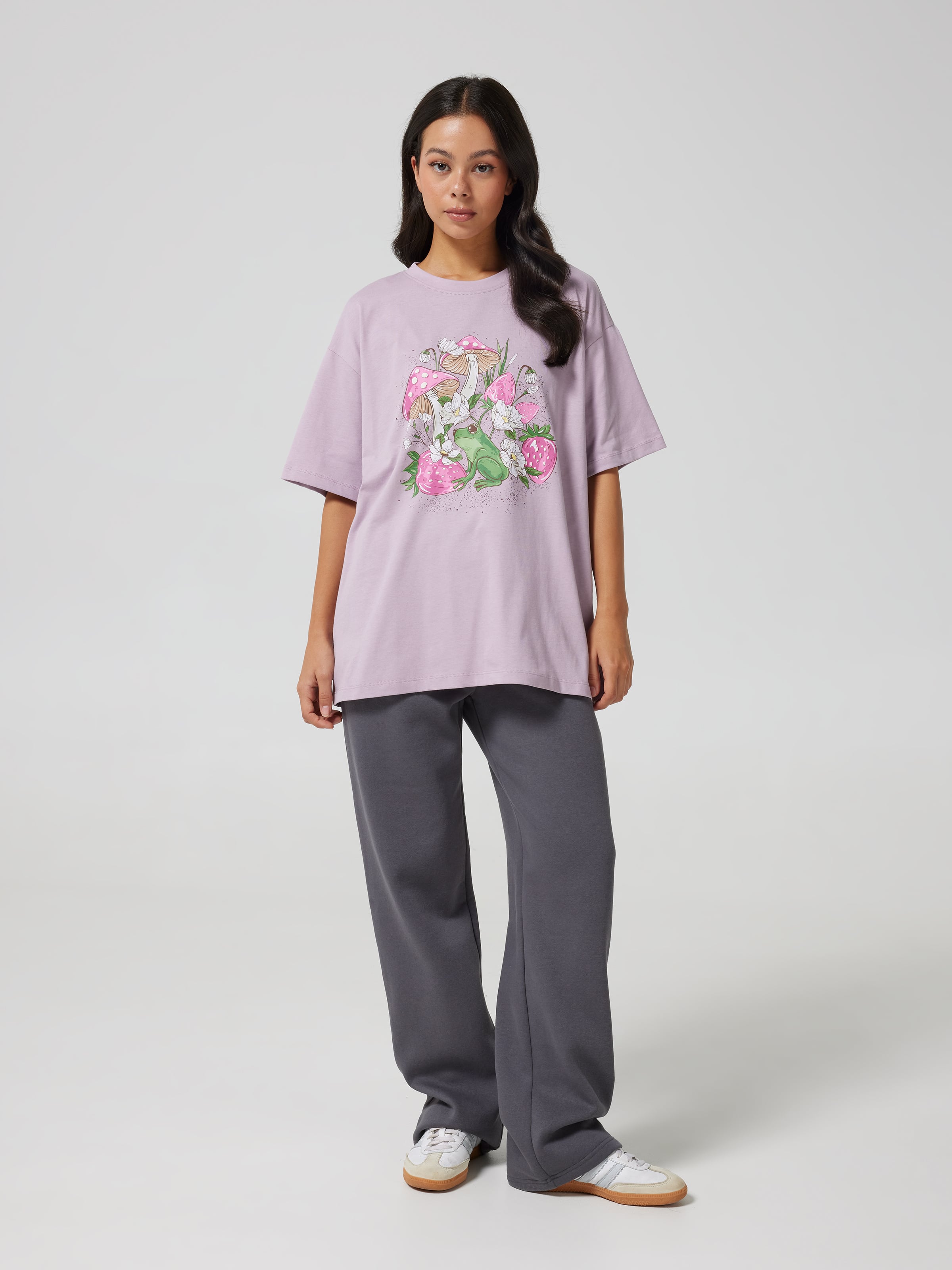 Strawberry Frog Oversized Tee