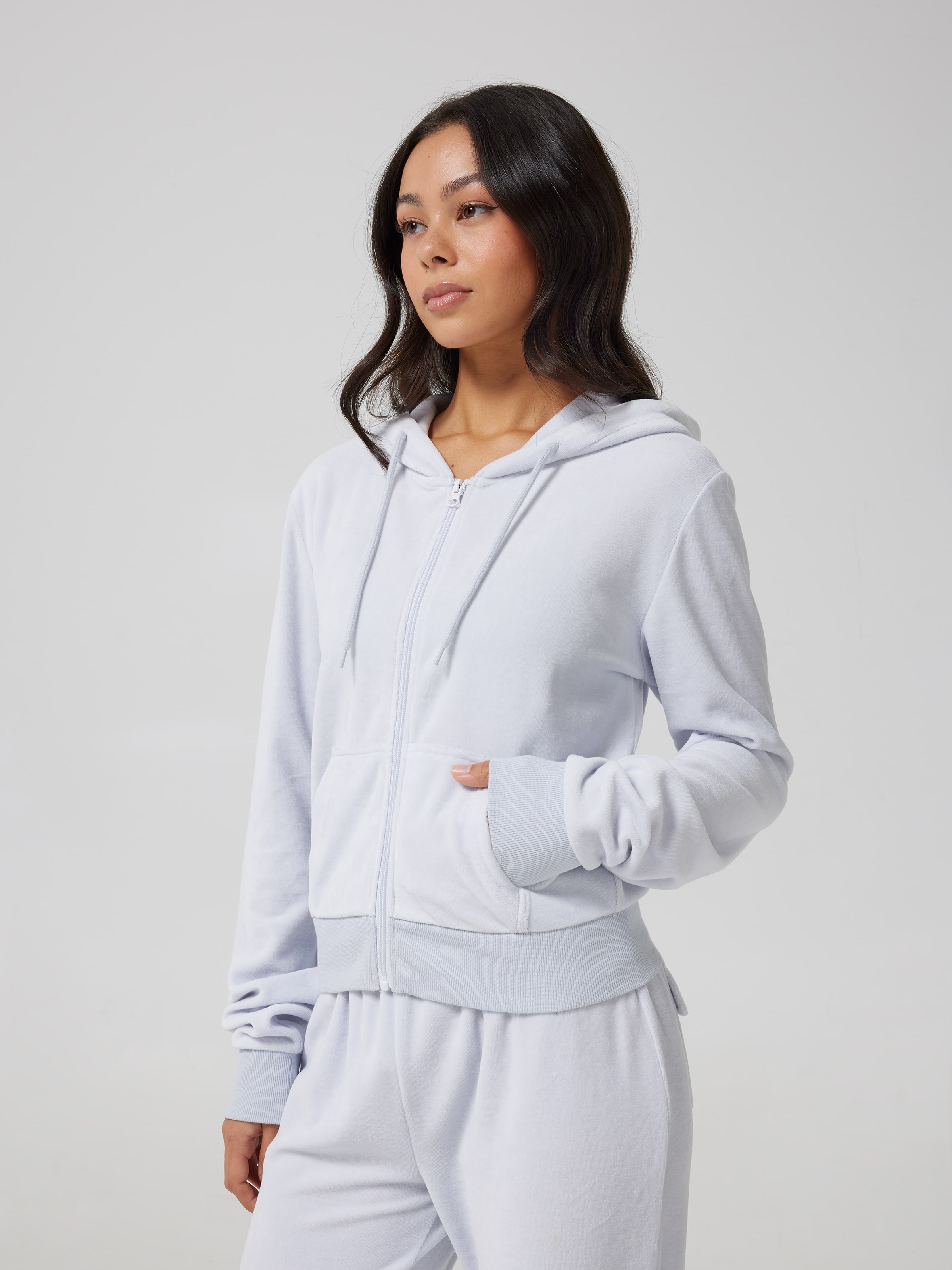 Velour Zip Up