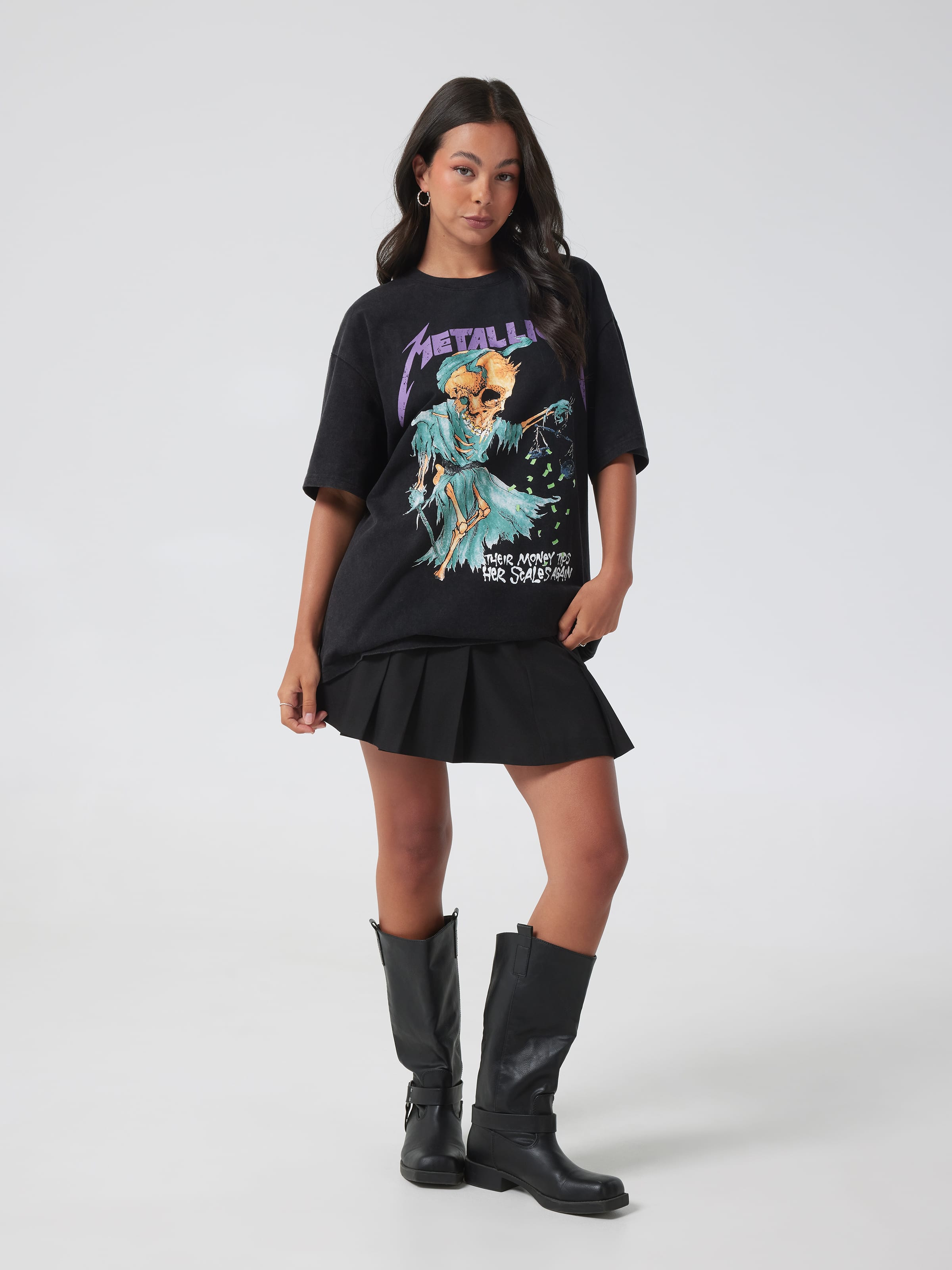 Music Metallica Oversized Tee
