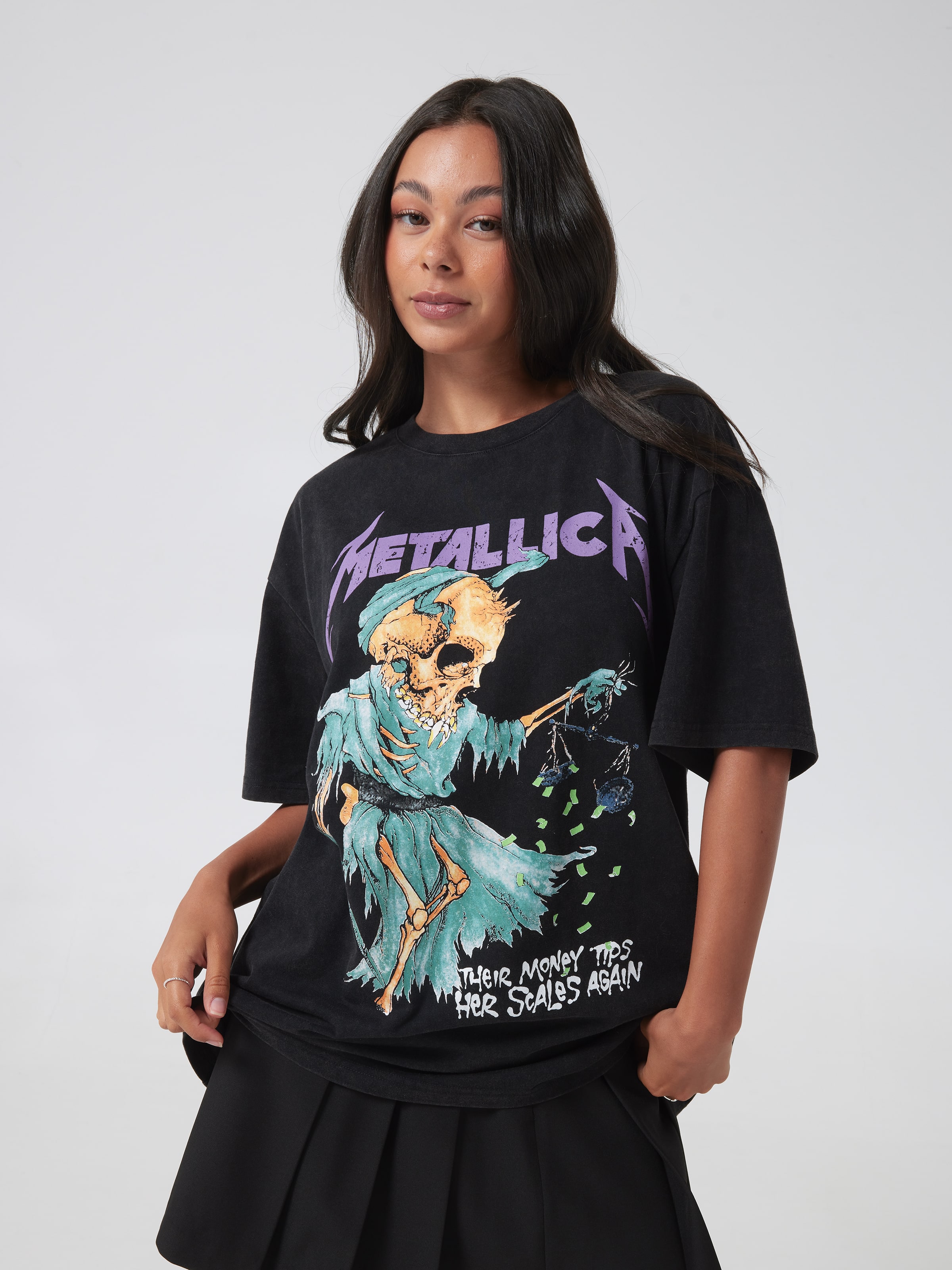 Music Metallica Oversized Tee