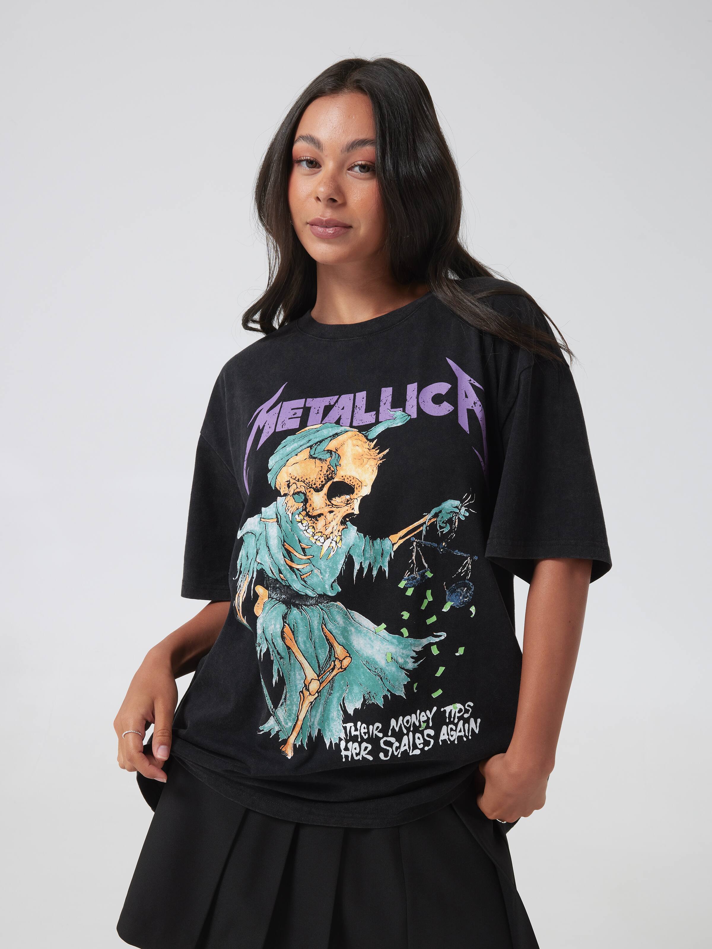 Music Metallica Oversized Tee