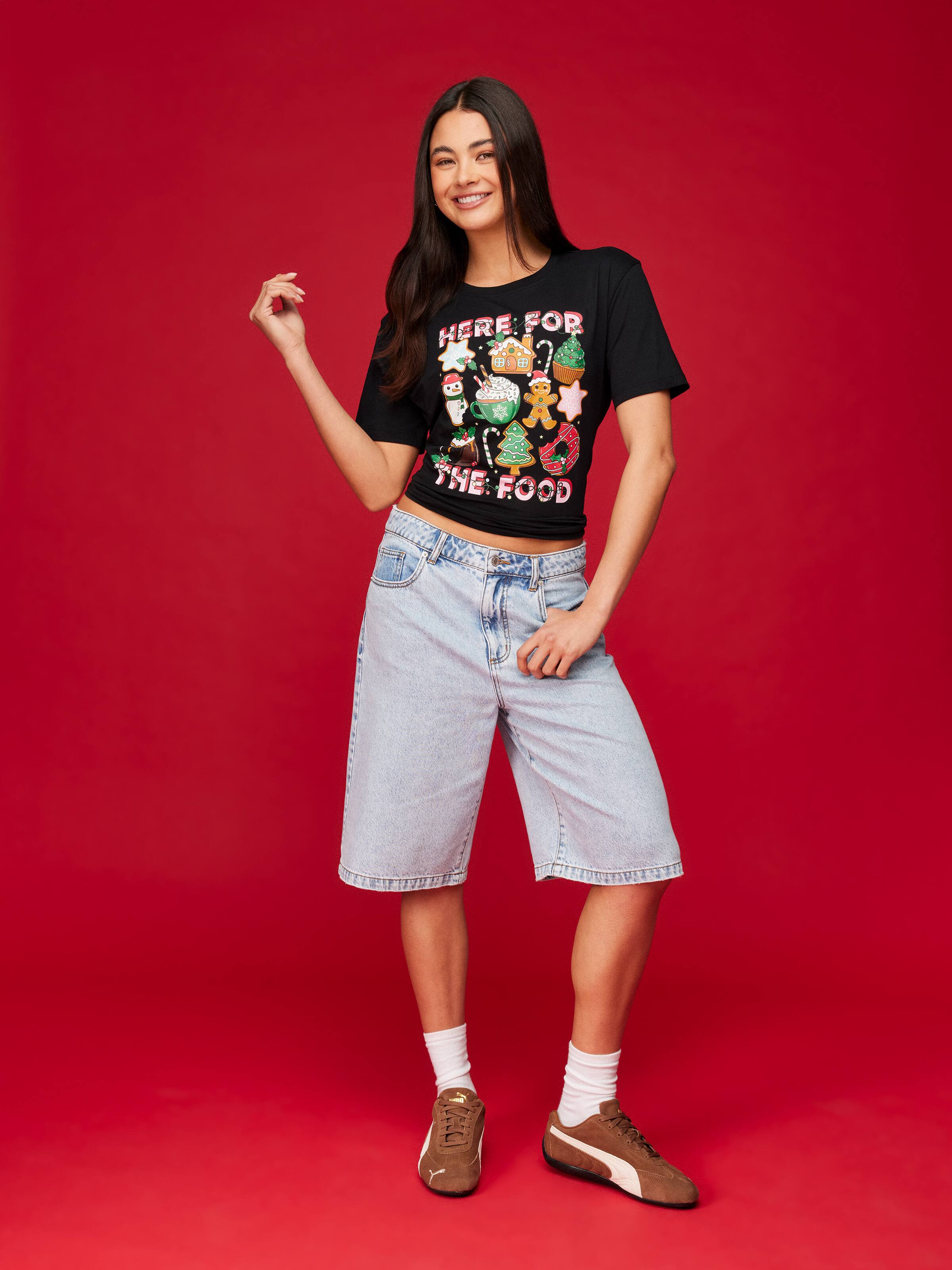 Xmas Here 4 The Food Classic Tee