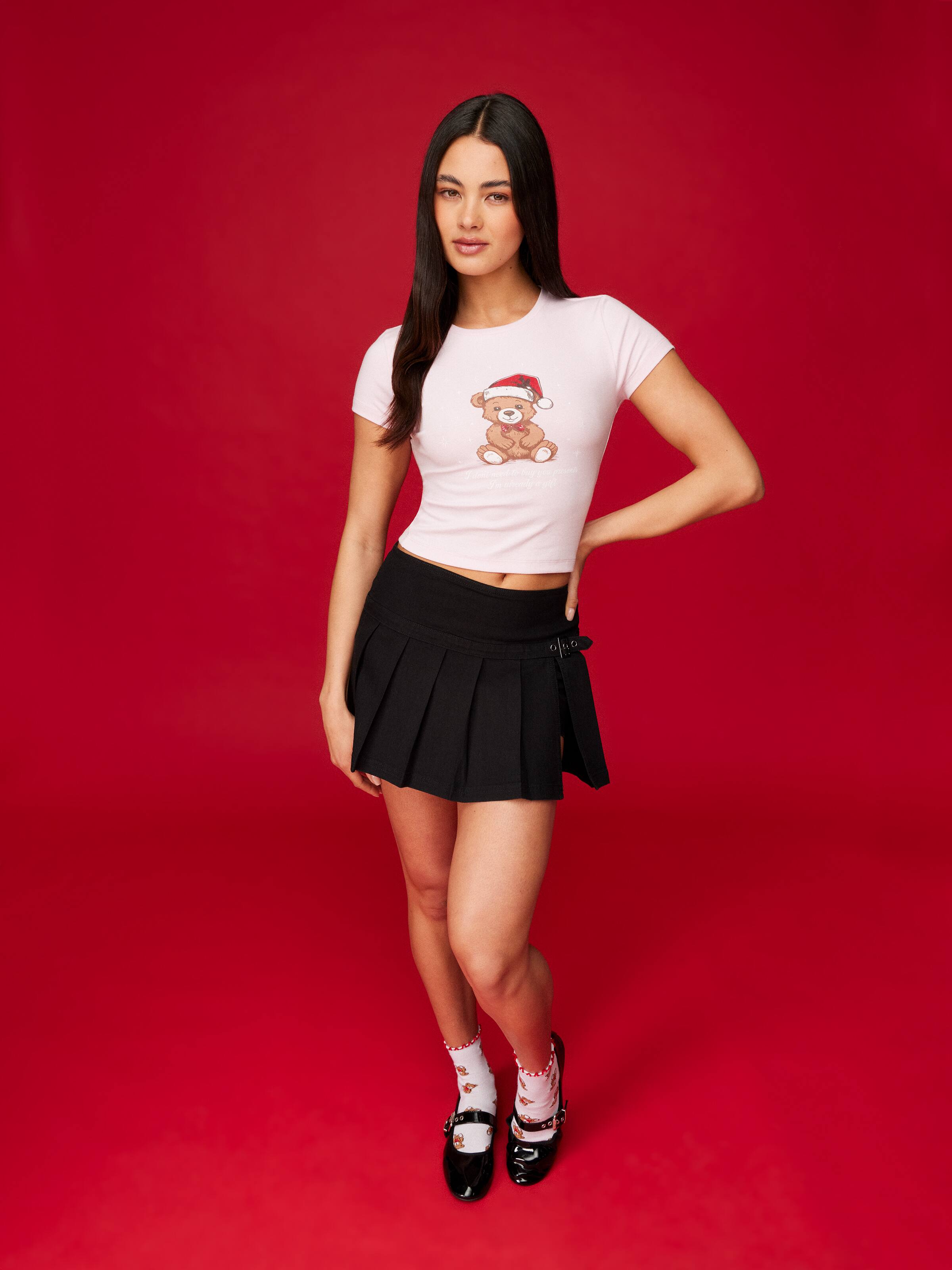 Xmas Teddy Bear Baby Tee