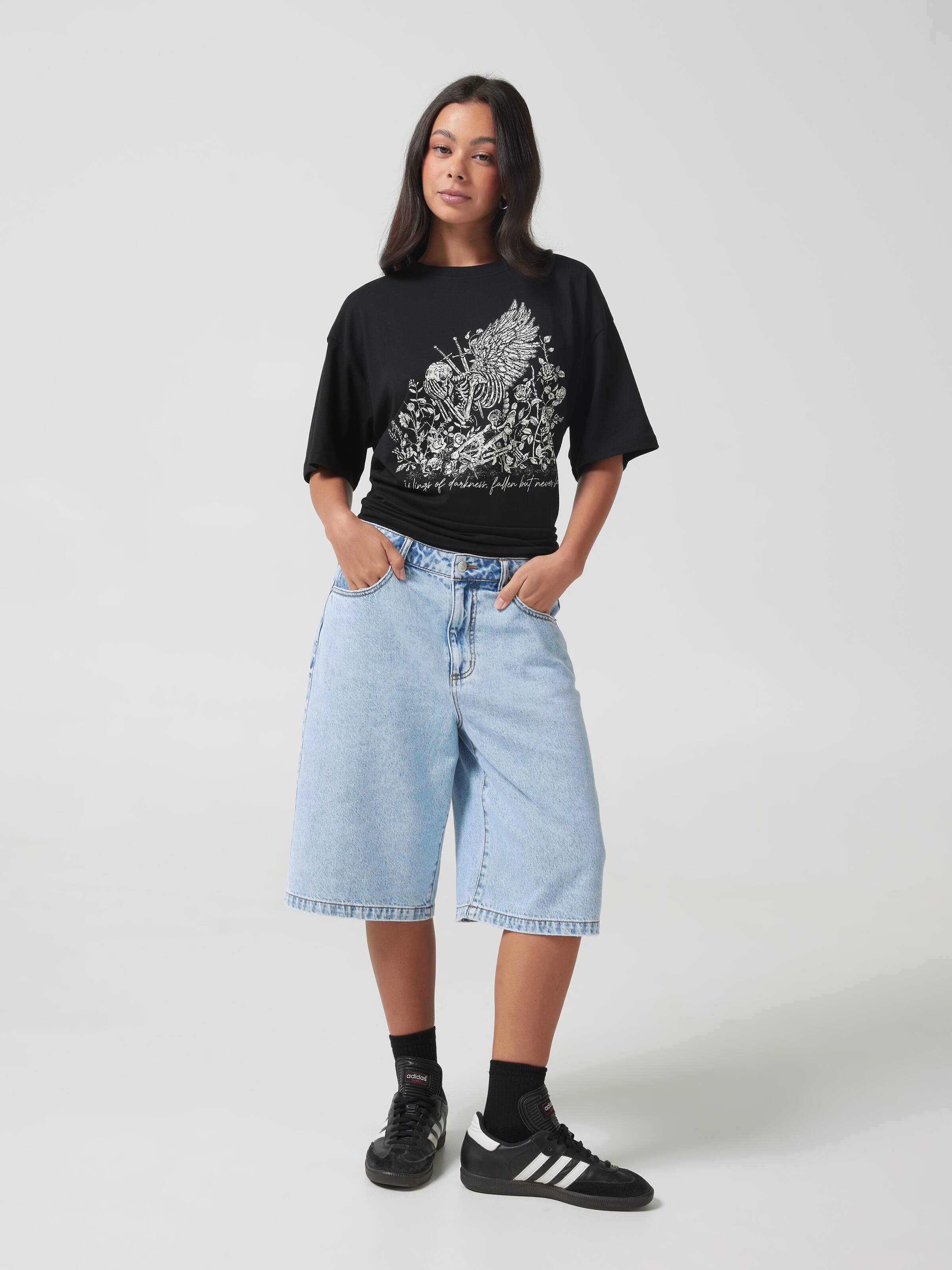 Sword Skeleton Oversized Tee