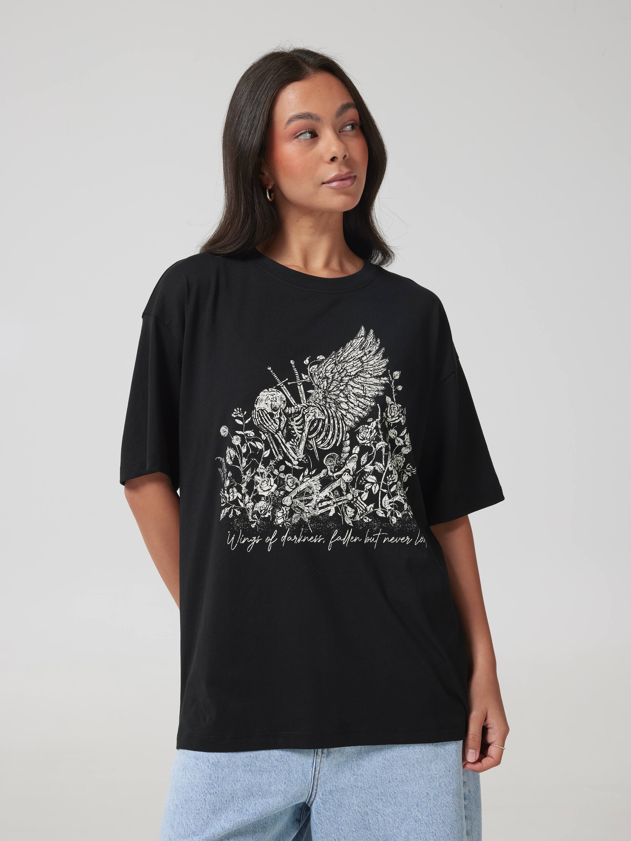 Sword Skeleton Oversized Tee