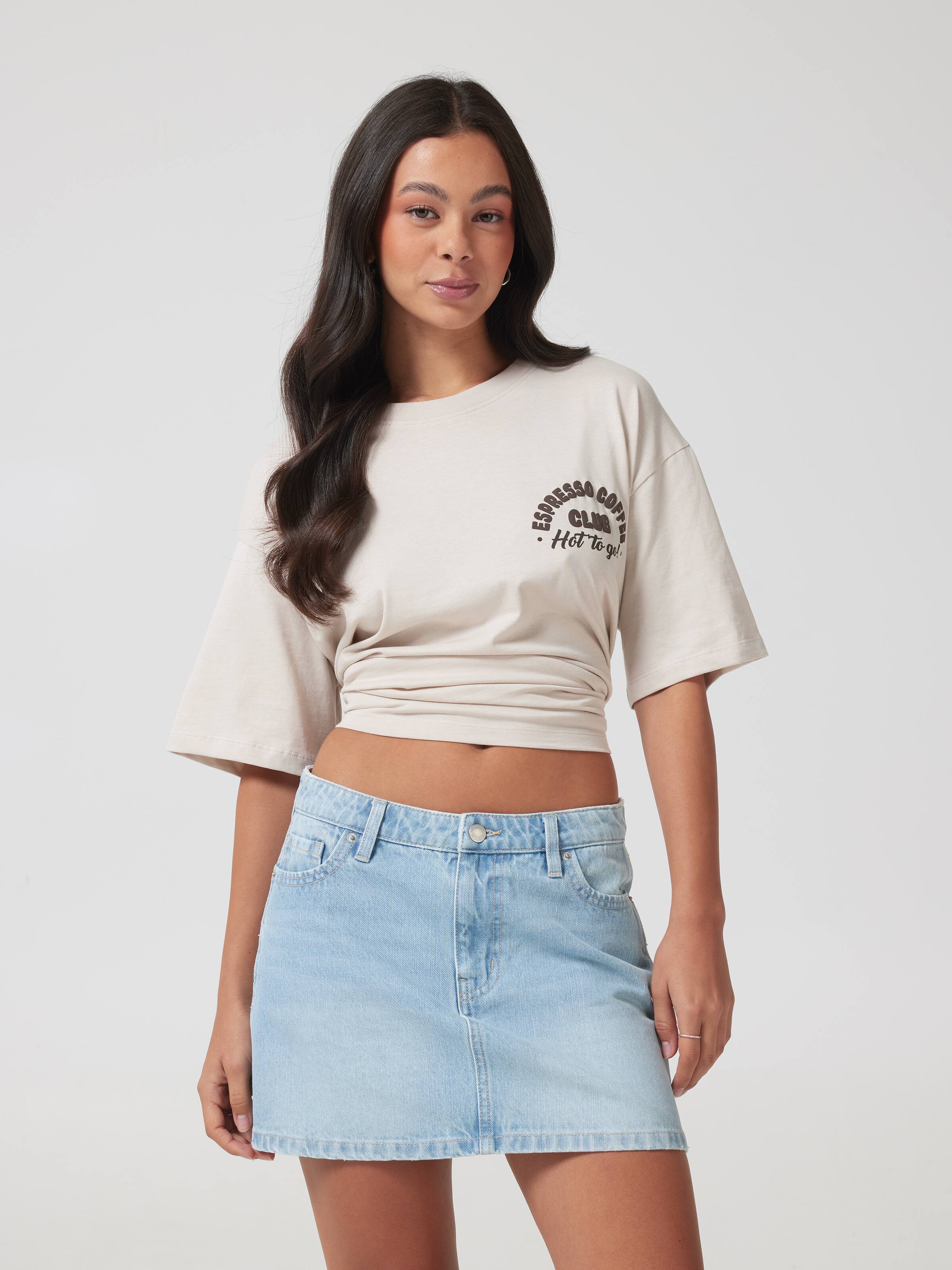 Espresso Coffee Oversized Tee