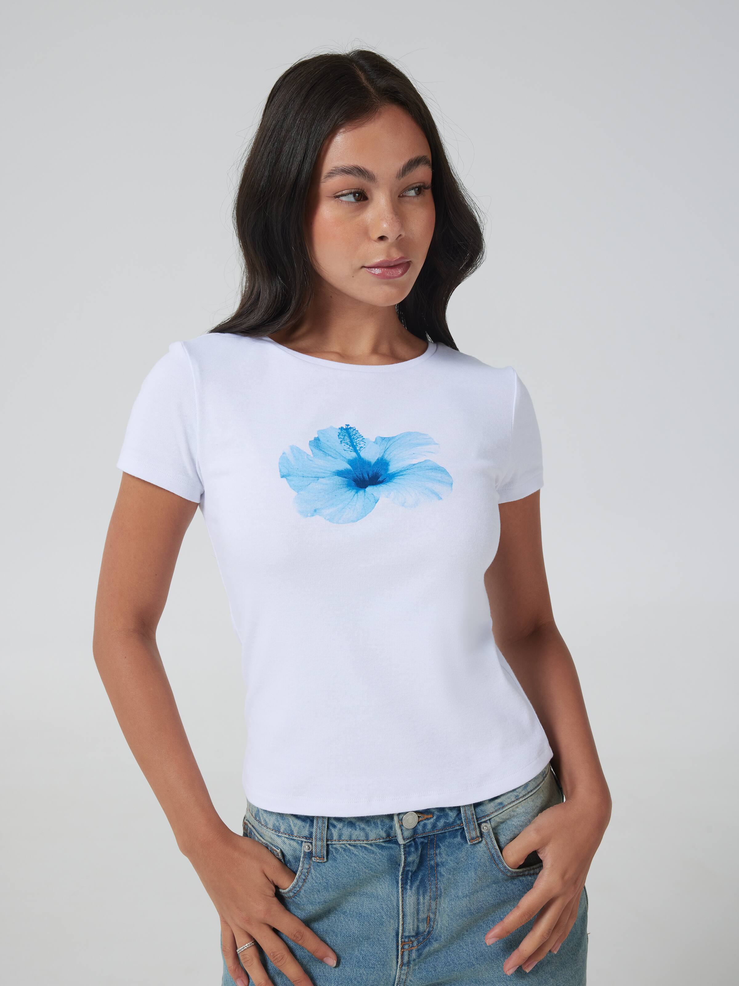 Hibiscus Baby Tee